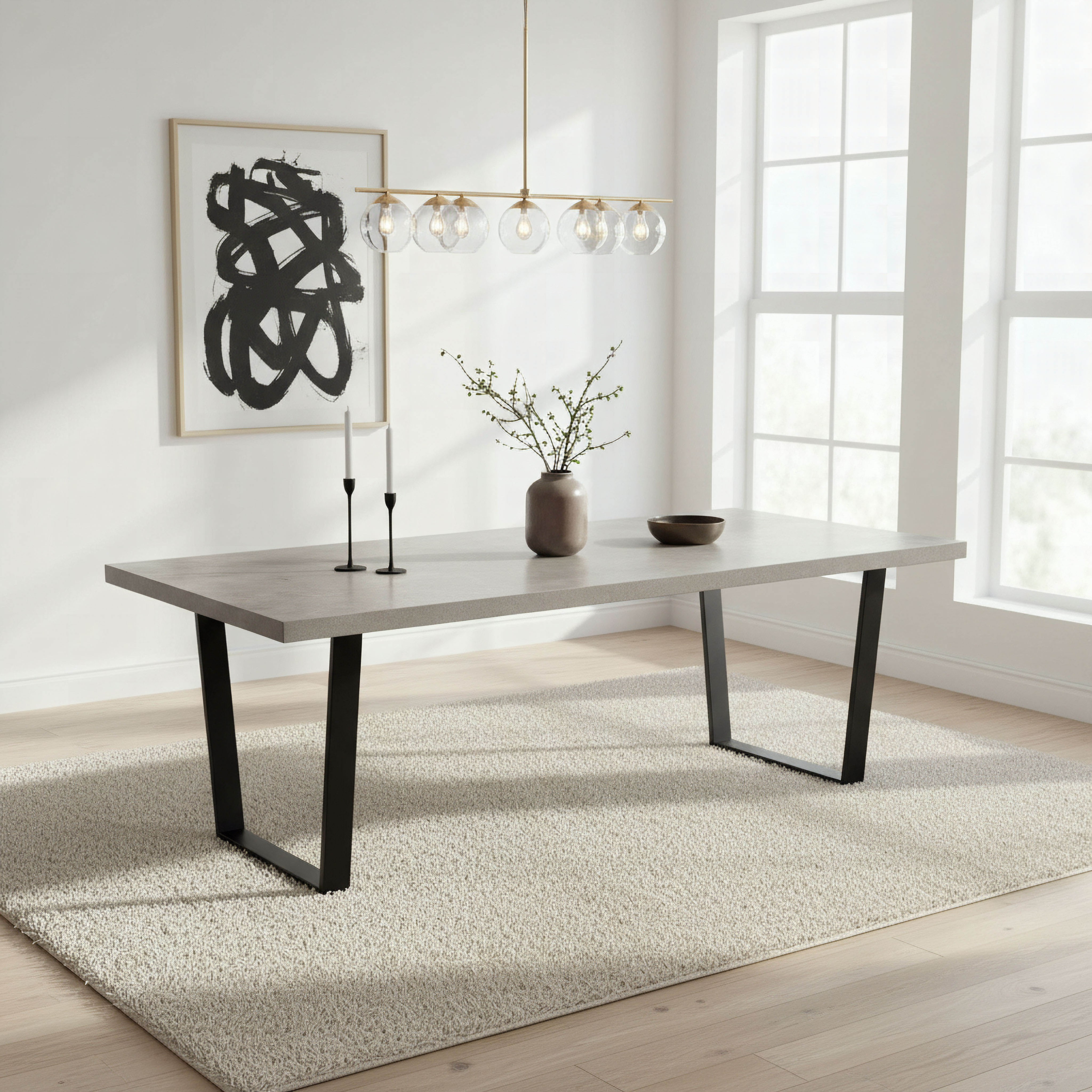 Iris 8-Seater U Shape Modular Dining Table-hbxfurniture-diningroom-diningsets-eightseater-image-5