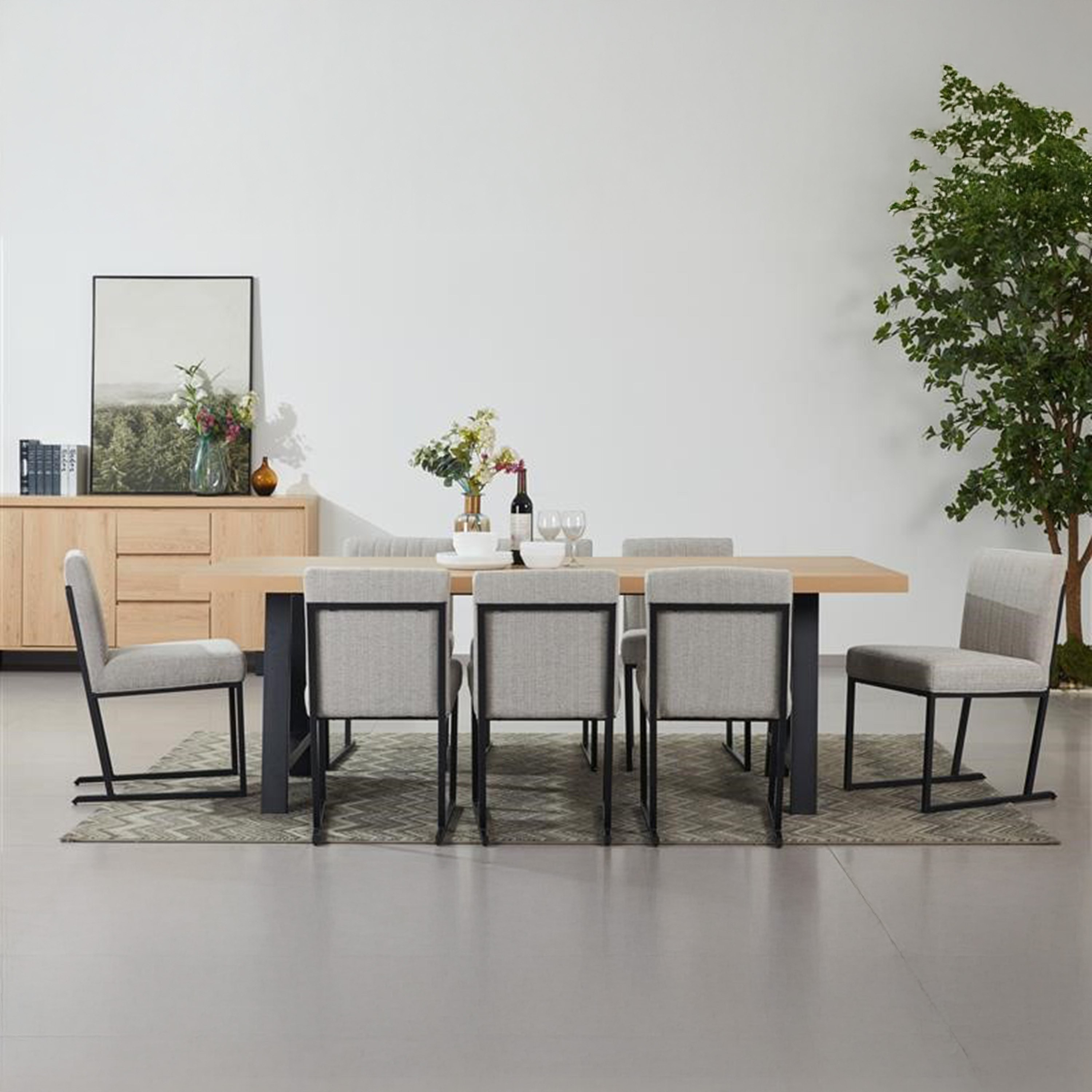 Iris 8-Seater U-Shape Modular Dining Set with Sideboard Package-hbxfurniture-diningtablesandsets-diningsets-eightseater-image-1