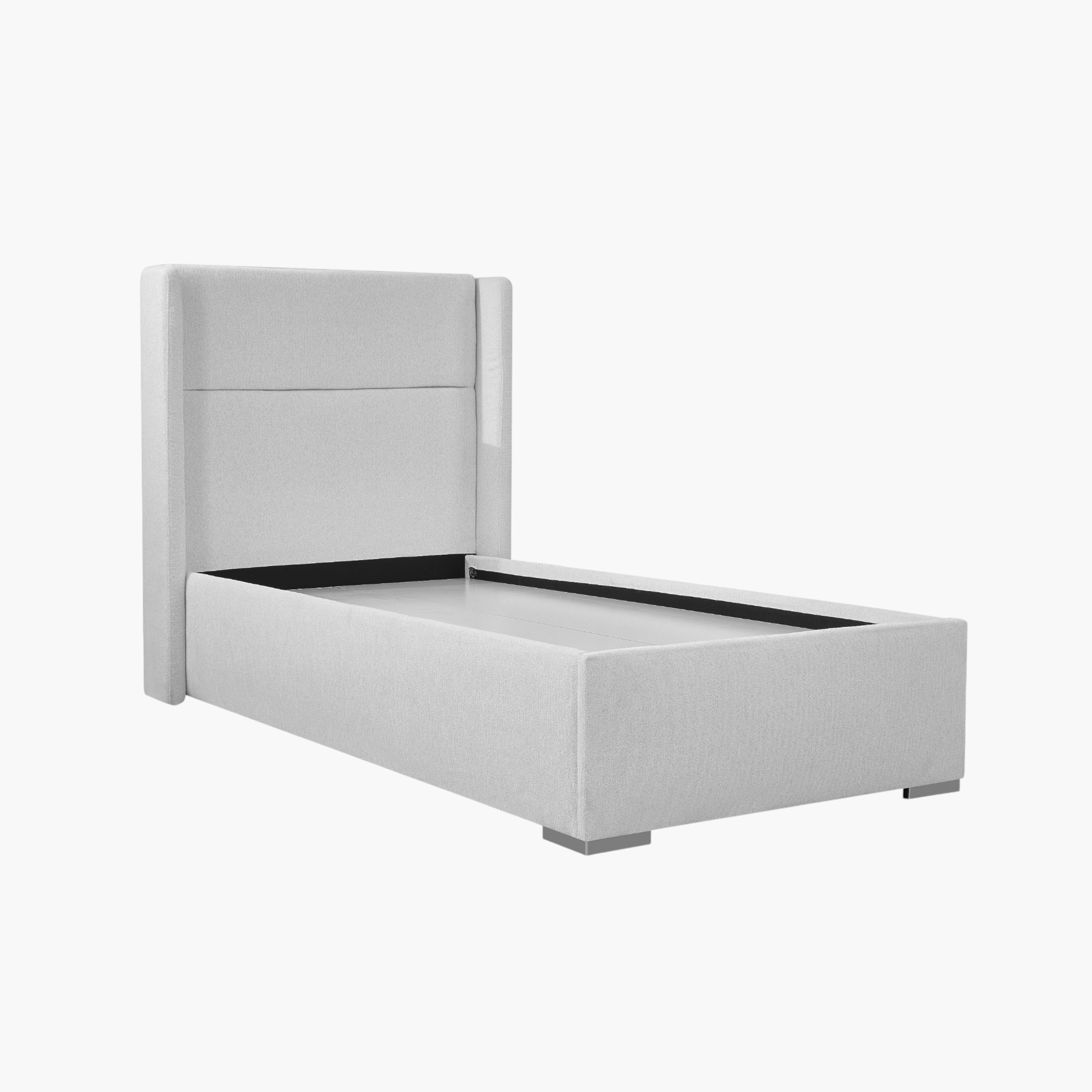 Orion Ray Wing Smart Upholstered Single Bed - 90x200 cm-hbxbedroom-bedsandbedsets-bedroompackages-image-2