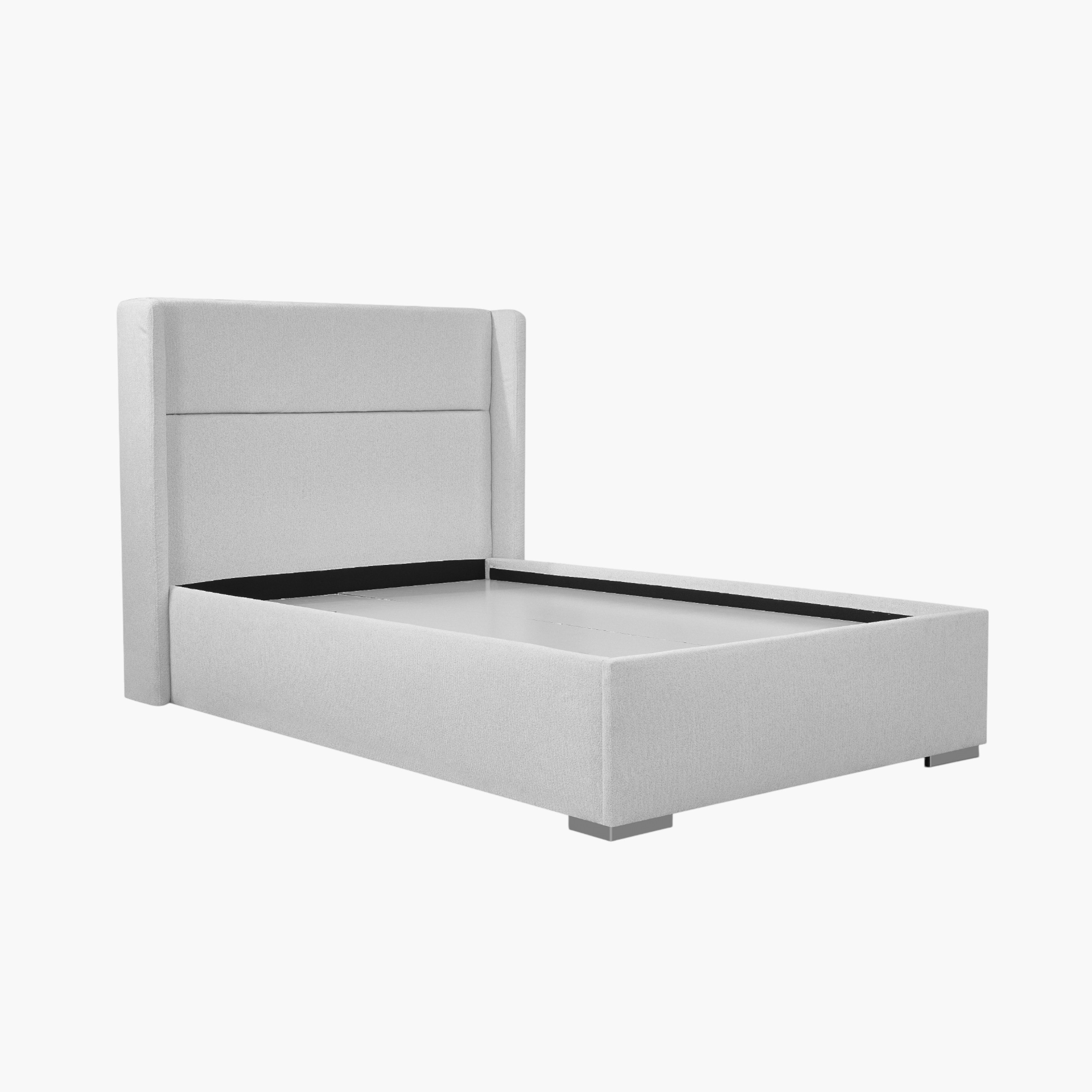 Orion Ray Wing Smart Upholstered Twin Bed - 120x200 cm-hbxbedroom-bedsandbedsets-upholsteredbeds-twin-image-2