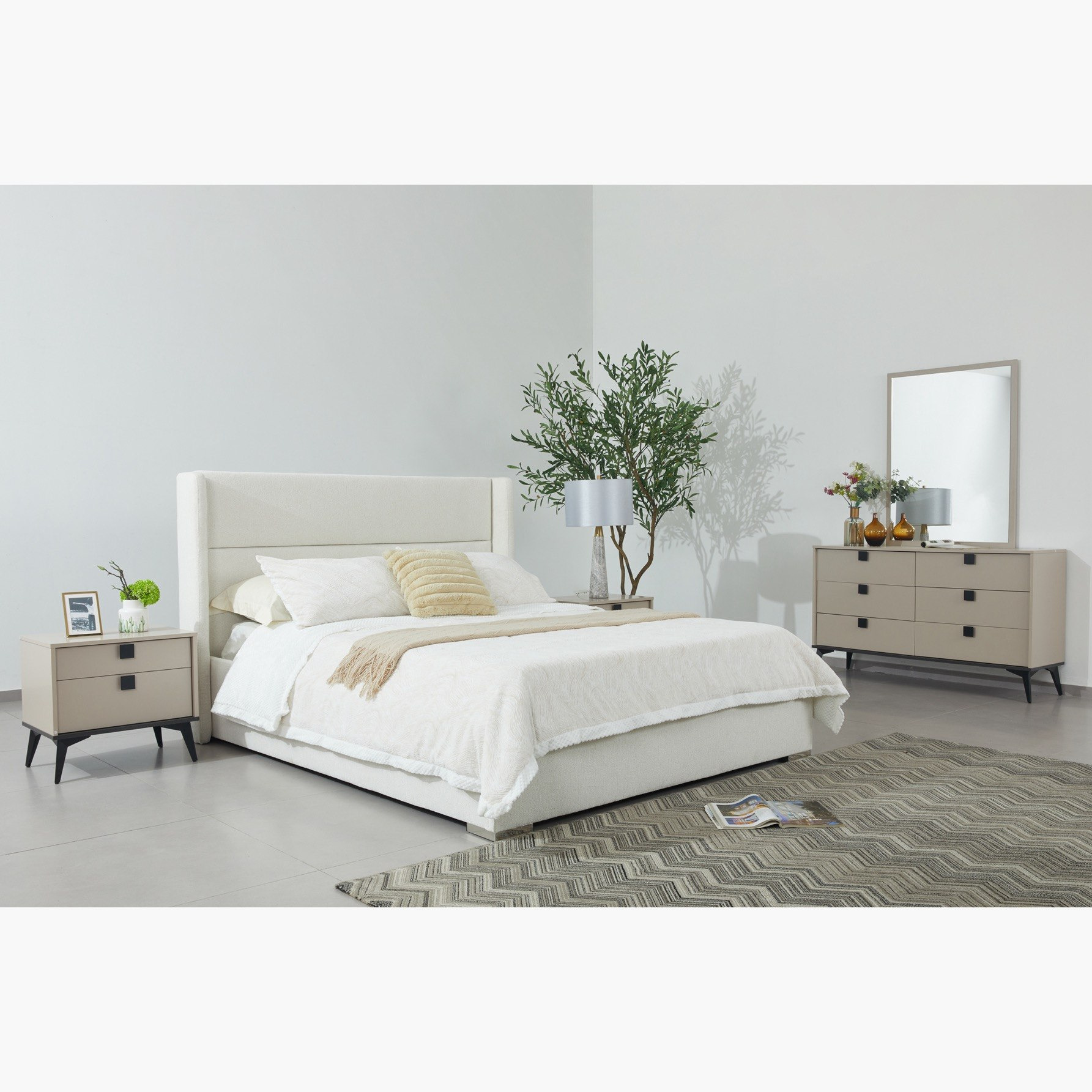 Orion Ray Wing Smart Upholstered Queen Bed - 140x200 cm-hbxbedroom-bedsandbedsets-beds-queen-image-10