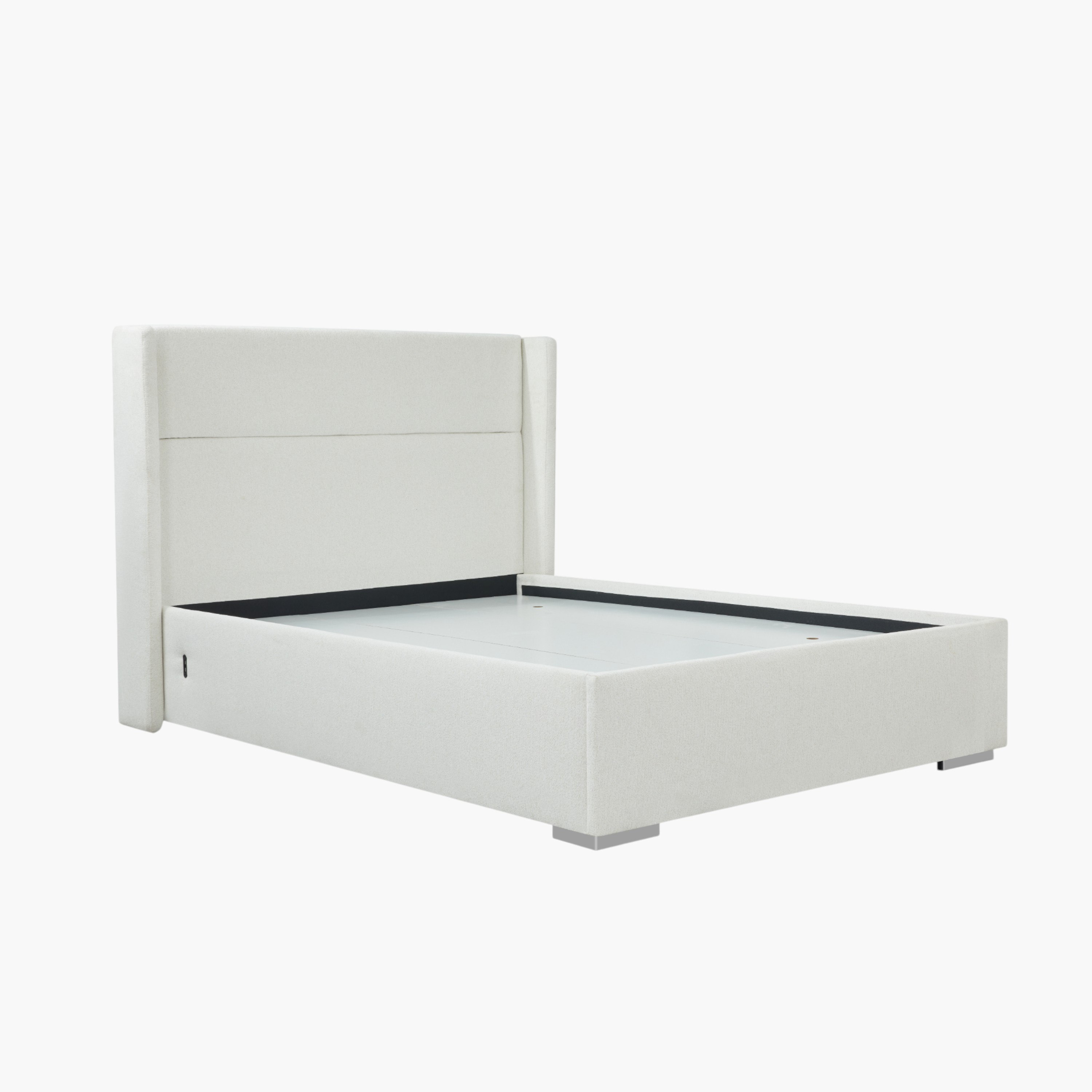 Orion Ray Wing Smart Upholstered Queen Bed - 140x200 cm-hbxbedroom-bedsandbedsets-beds-queen-image-2