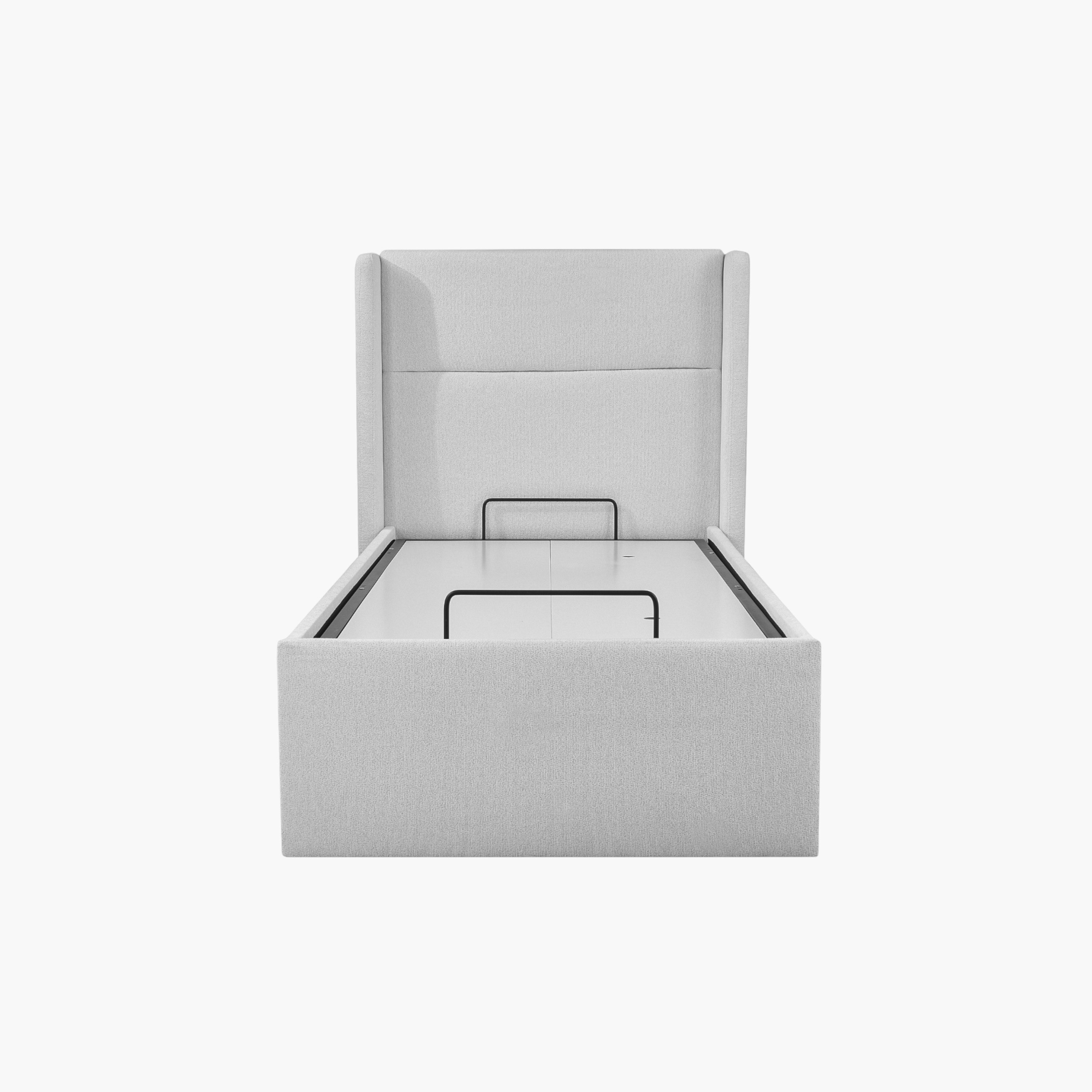 Orion Ray Wing Smart Hydraulic Storage Upholstered Single Bed - 90x200 cm-hbxkidsandyouth-bedsandbedsets-beds-single-image-1