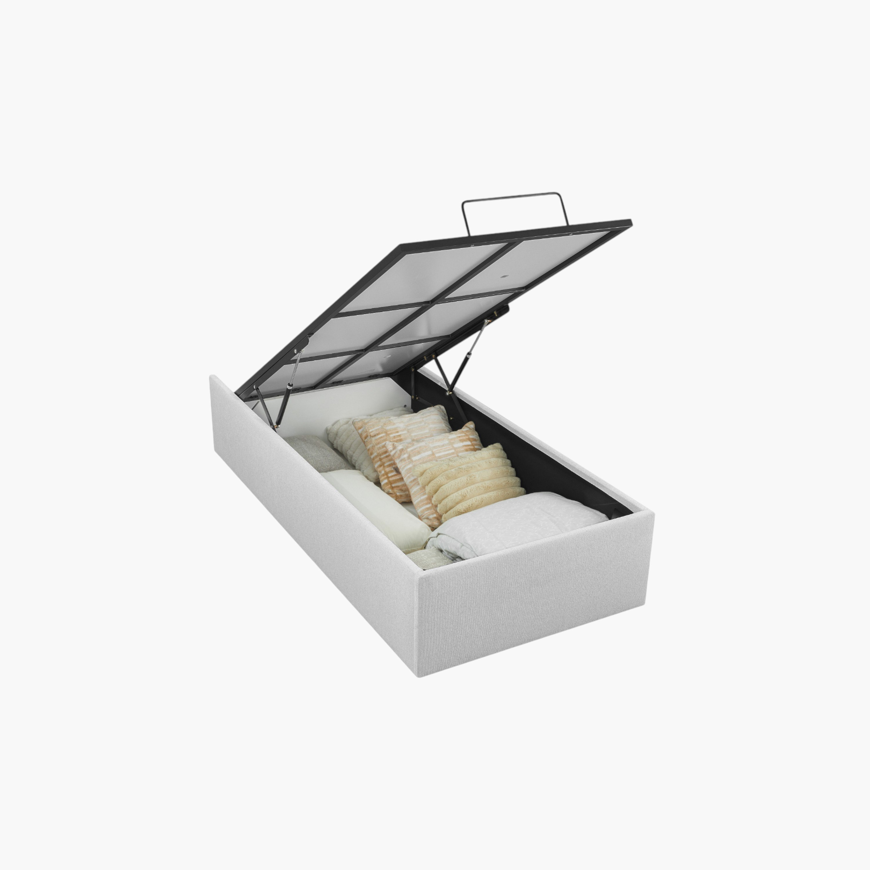 Orion Ray Wing Smart Hydraulic Storage Upholstered Single Bed - 90x200 cm-hbxkidsandyouth-bedsandbedsets-beds-single-image-4