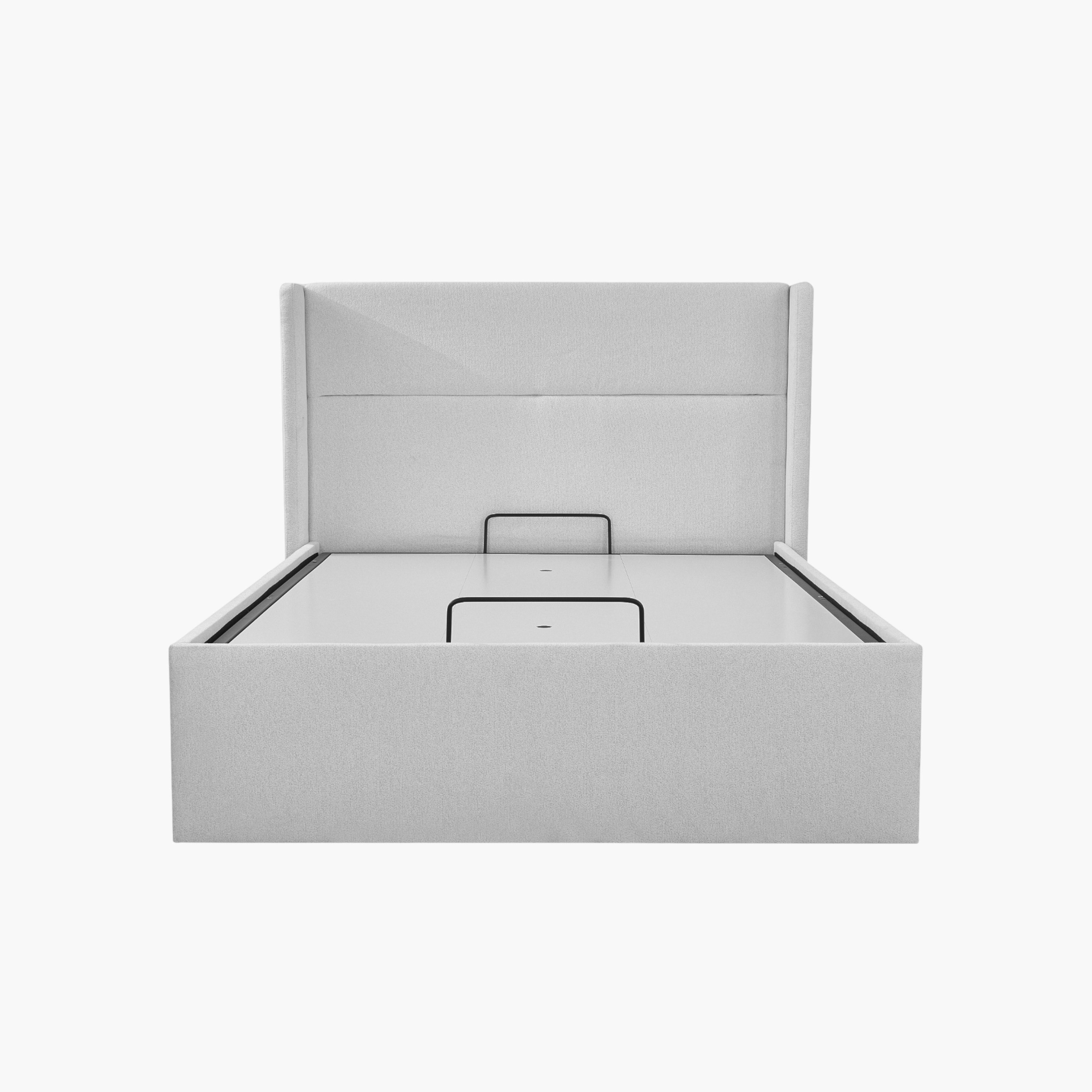 Orion Ray Wing Smart Hydraulic Storage Upholstered Queen Bed - 140x200 cm-hbxbedroom-bedsandbedsets-beds-queen-image-1