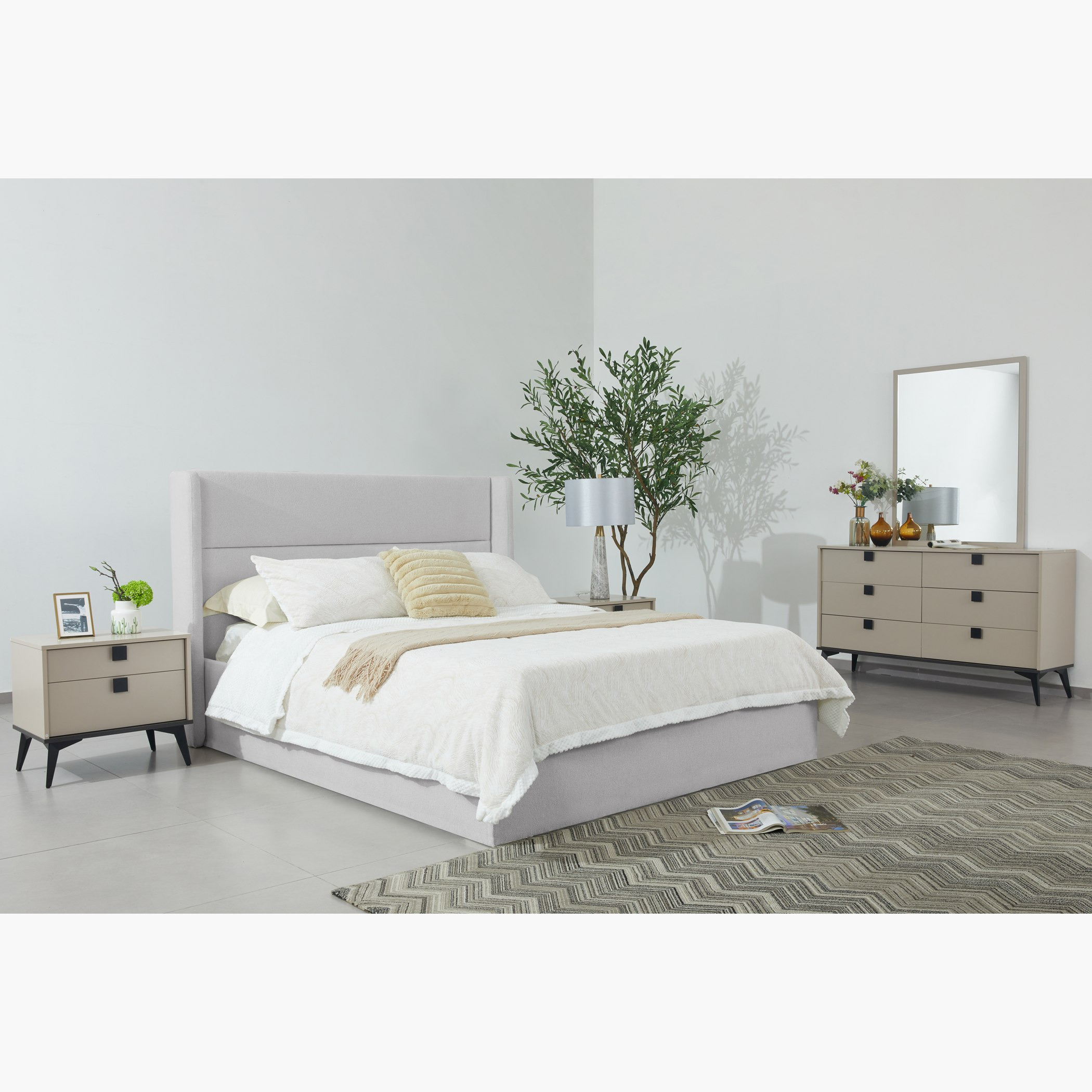 Orion Ray Wing Smart Hydraulic Storage Upholstered Queen Bed - 140x200 cm-hbxbedroom-bedsandbedsets-beds-queen-image-12