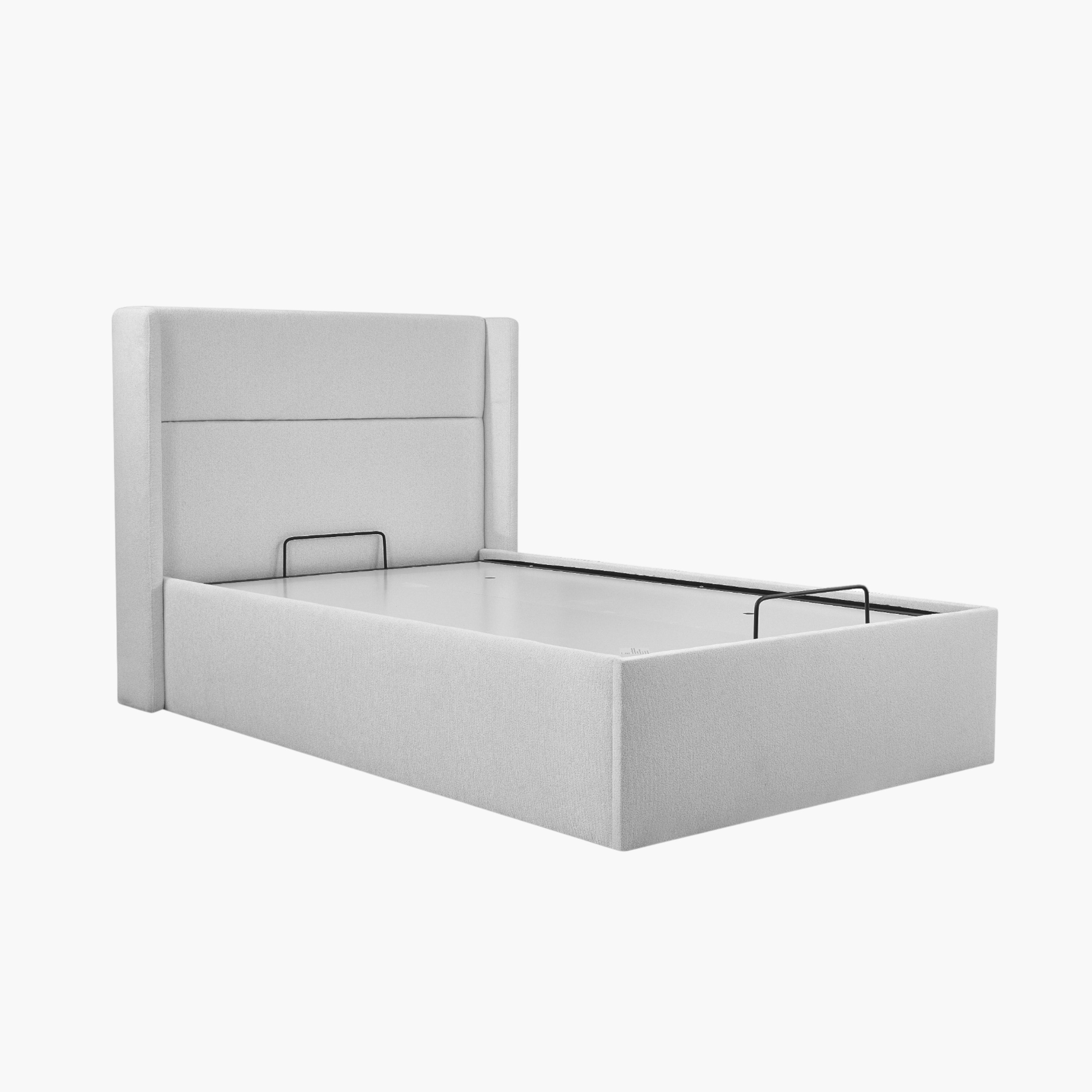 Orion Ray Wing Smart Hydraulic Storage Upholstered Queen Bed - 140x200 cm-hbxbedroom-bedsandbedsets-beds-queen-image-2