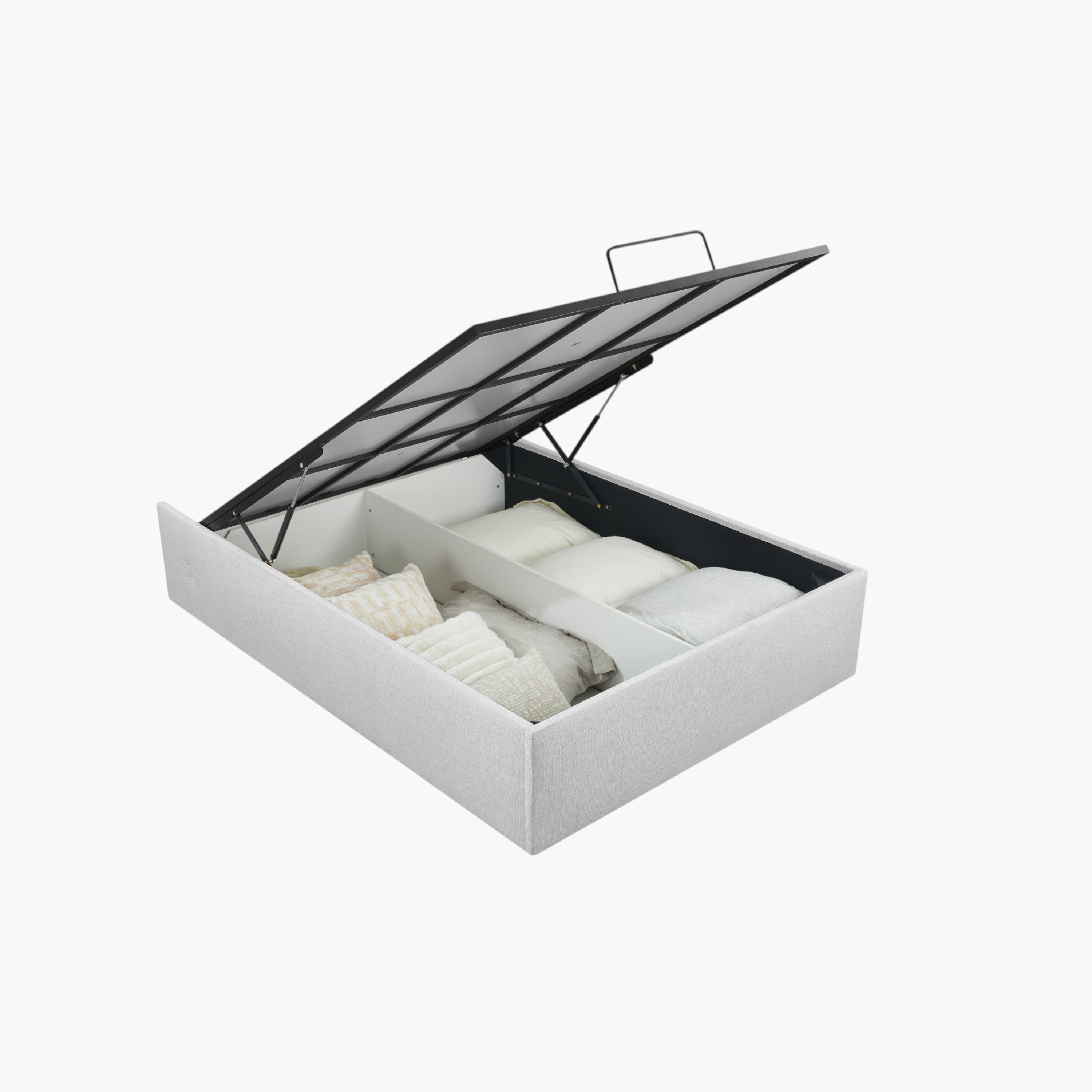 Orion Ray Wing Smart Hydraulic Storage Upholstered Queen Bed - 140x200 cm-hbxbedroom-bedsandbedsets-beds-queen-image-4