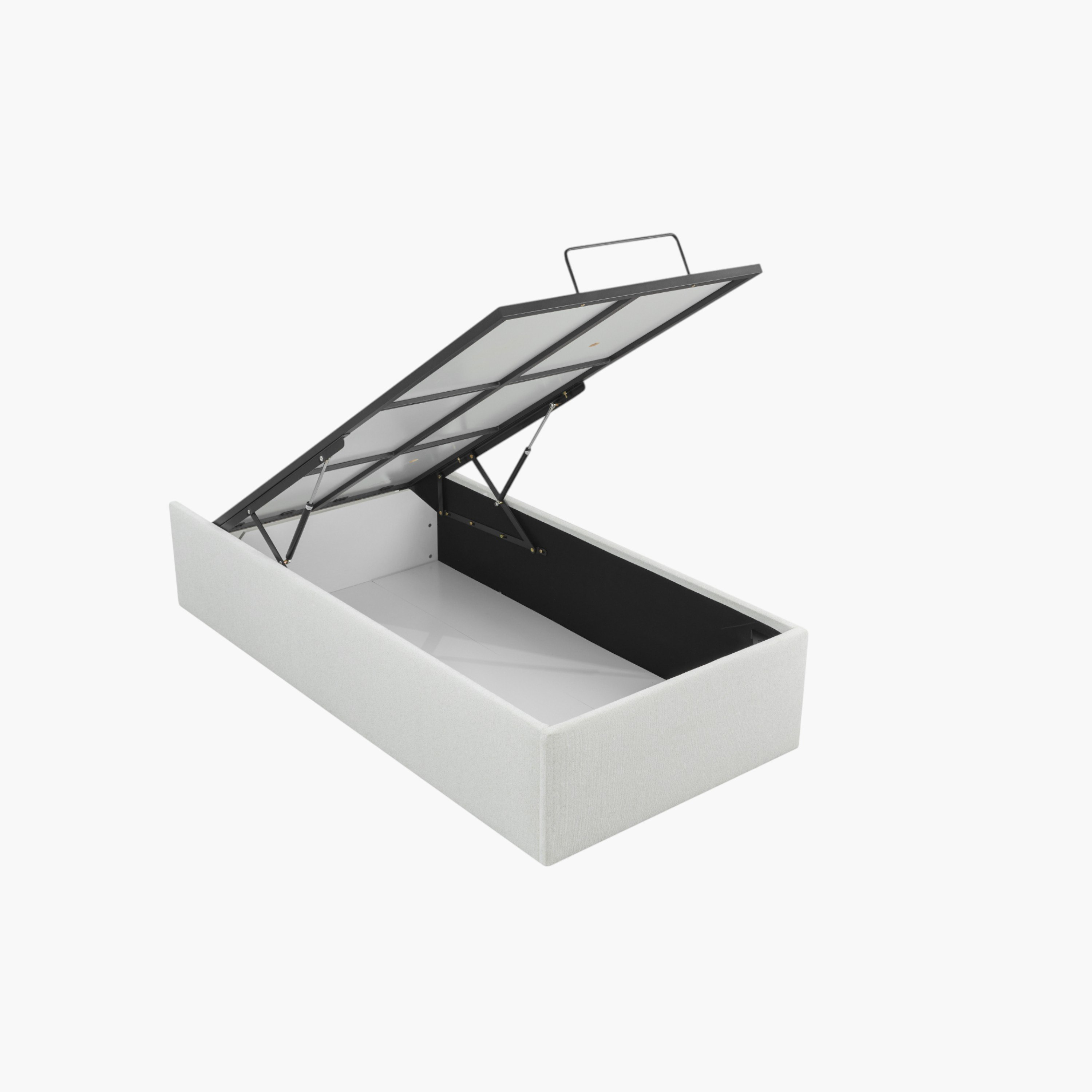 Orion Ray Wing Smart Hydraulic Storage Upholstered Single Bed - 90x200 cm-hbxkidsandyouth-bedsandbedsets-beds-single-image-3