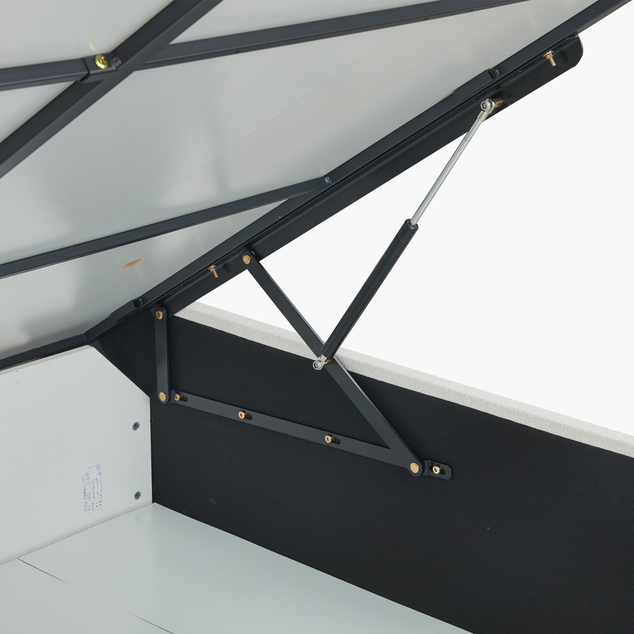 Orion Ray Wing Smart Hydraulic Storage Upholstered King Bed - 180x200 cm-hbxfurniture-bedsandbedsets-beds-king-image-12