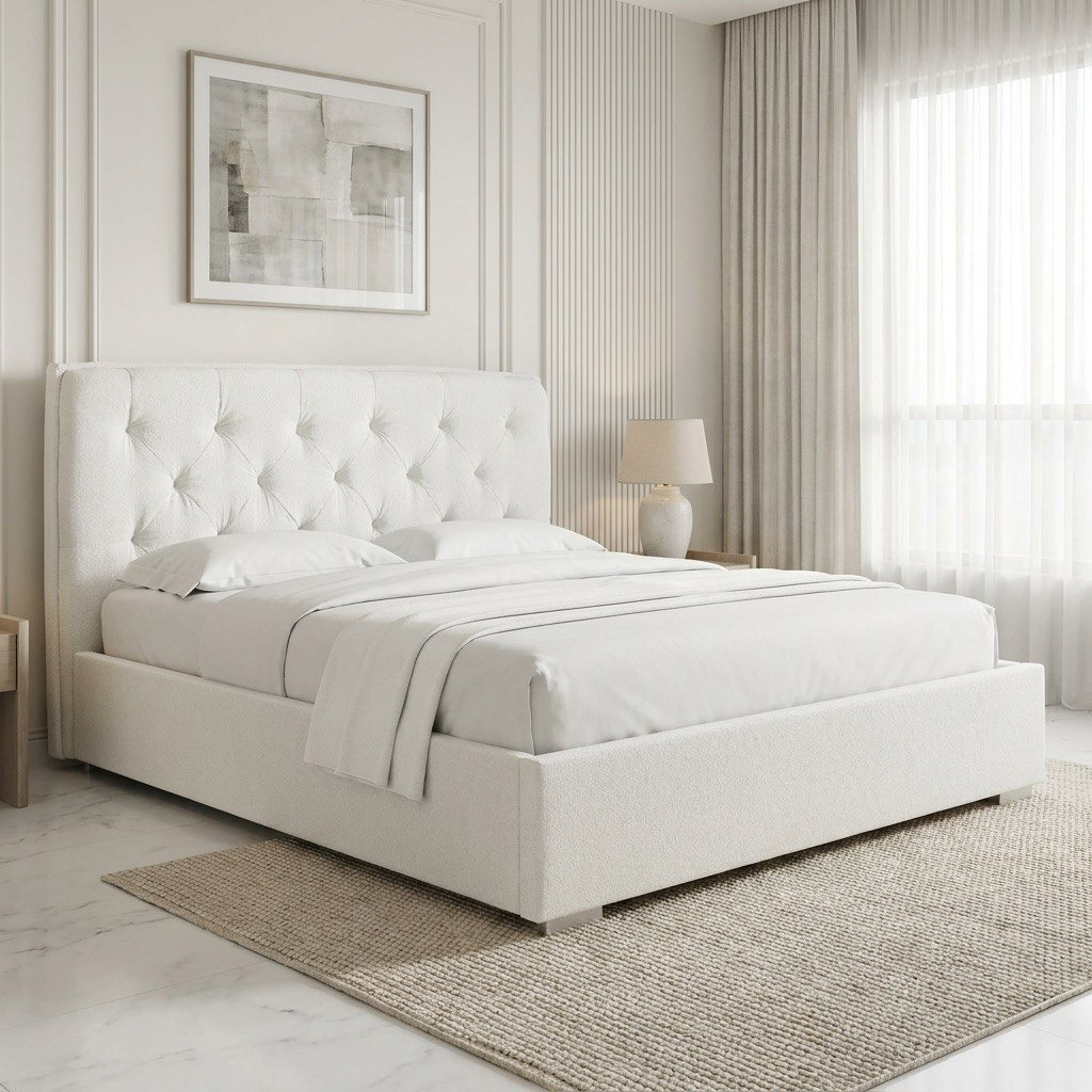 Orion Chester Smart Upholstered King Bed - 180x200 cm-hbxfurniture-bedsandbedsets-beds-king-image-1