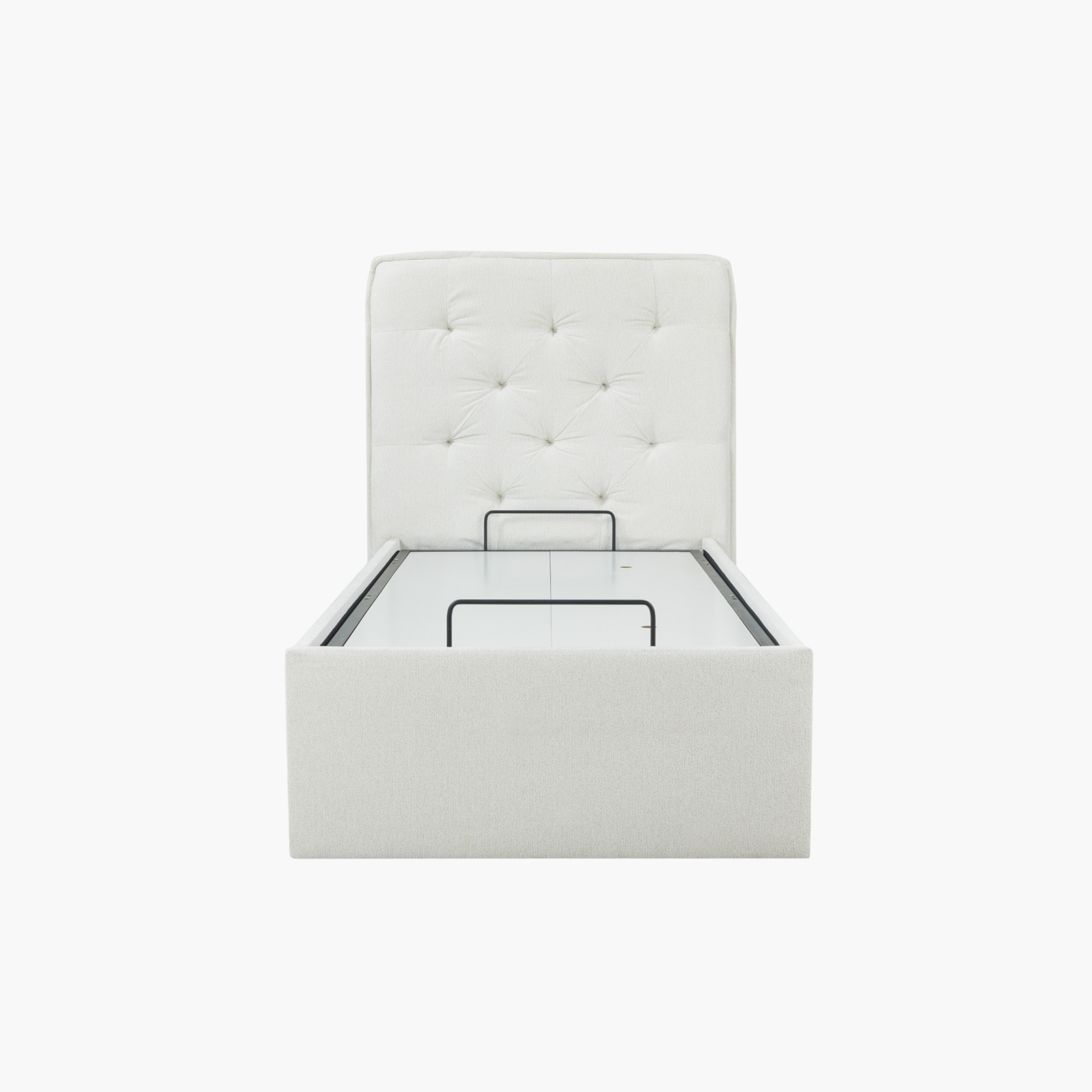 Orion Chester Smart Hydraulic Storage Upholstered Single Bed - 90x200 cm-hbxkidsandyouth-bedsandbedsets-beds-single-image-1