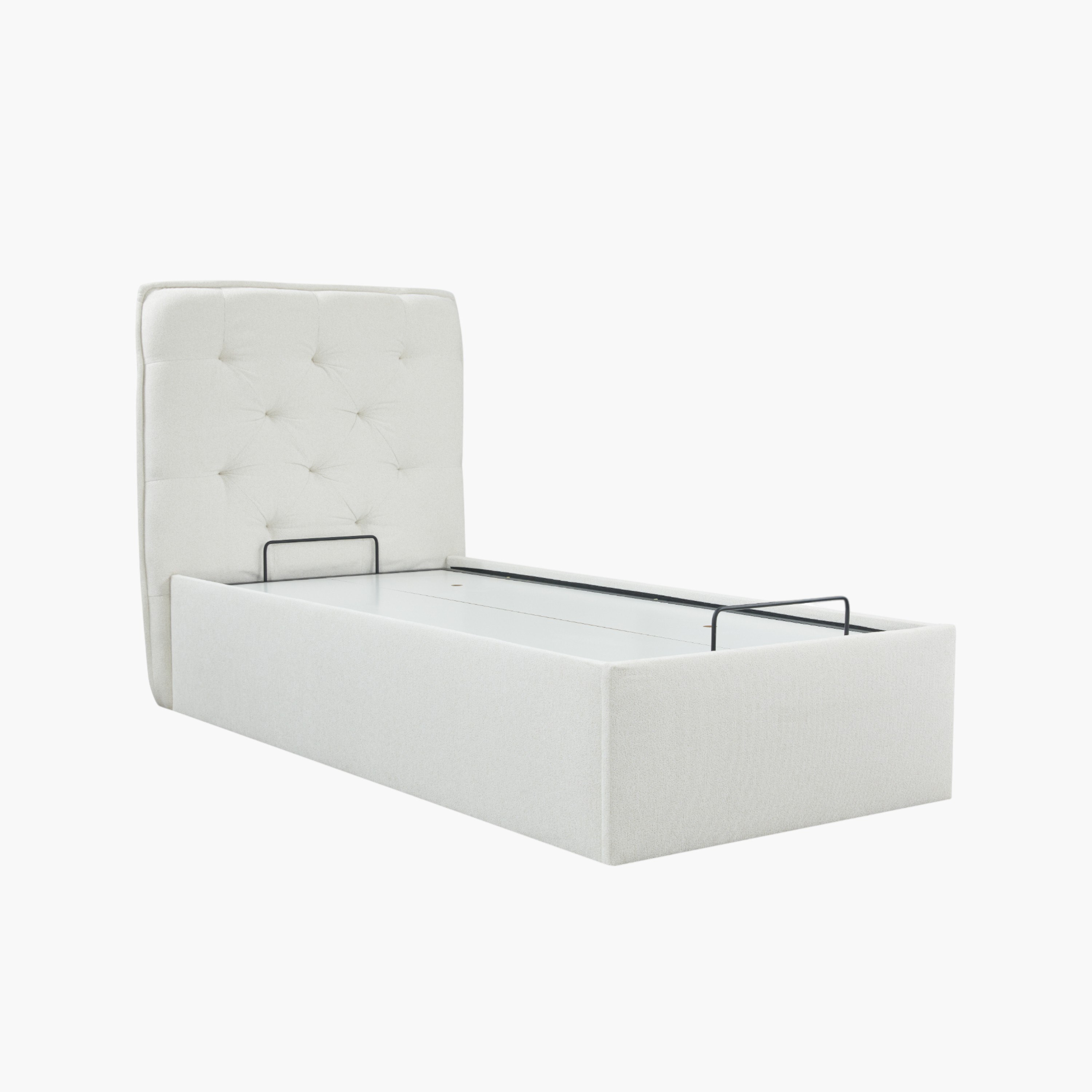 Orion Chester Smart Hydraulic Storage Upholstered Single Bed - 90x200 cm-hbxkidsandyouth-bedsandbedsets-beds-single-image-2