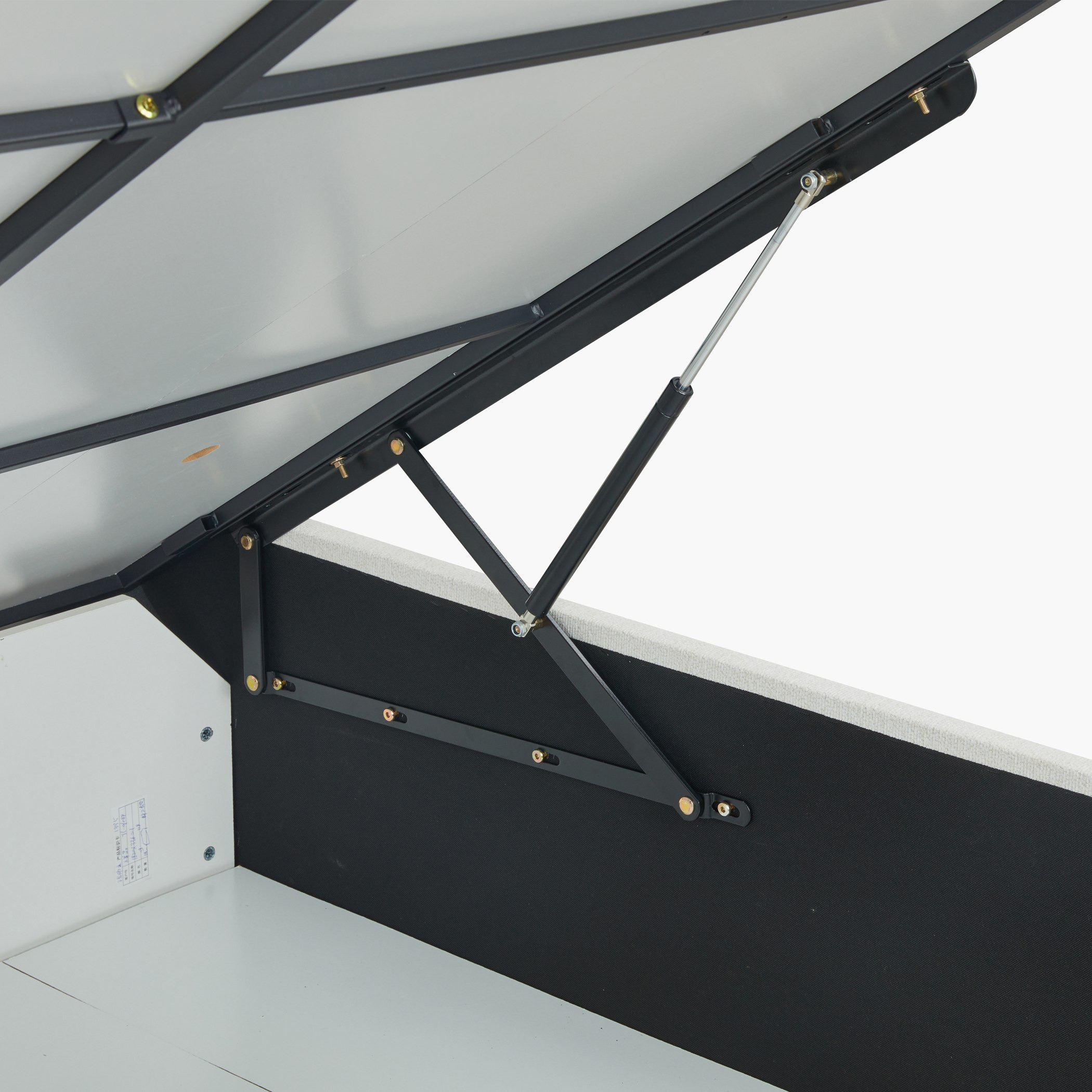 Orion Chester Smart Hydraulic Storage Upholstered Single Bed - 120x200 cm-hbxbedroom-bedsandbedsets-upholsteredbeds-twin-image-10