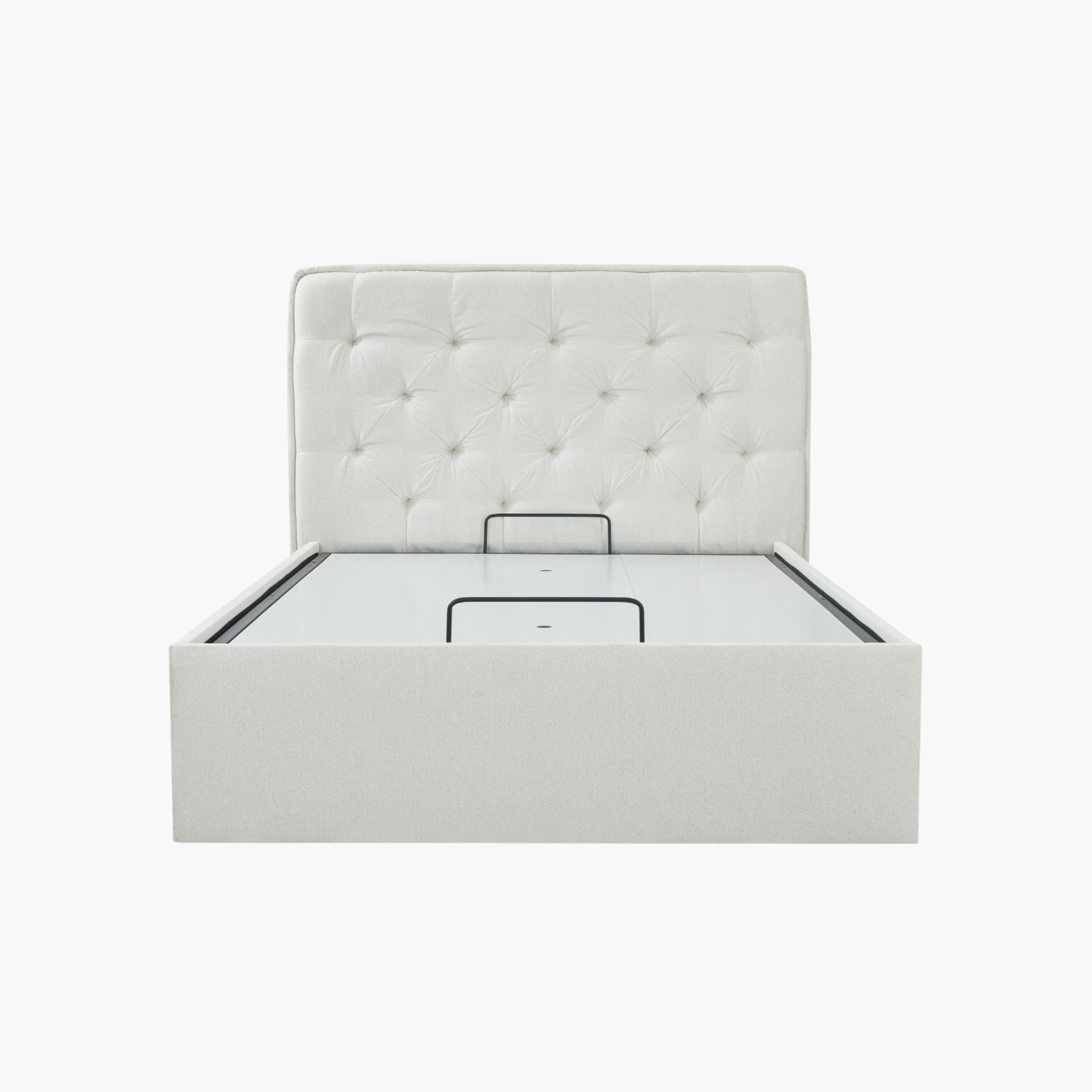 Orion Chester Smart Hydraulic Storage Upholstered Double Bed - 140x200 cm-hbxbedroom-bedsandbedsets-beds-queen-image-1