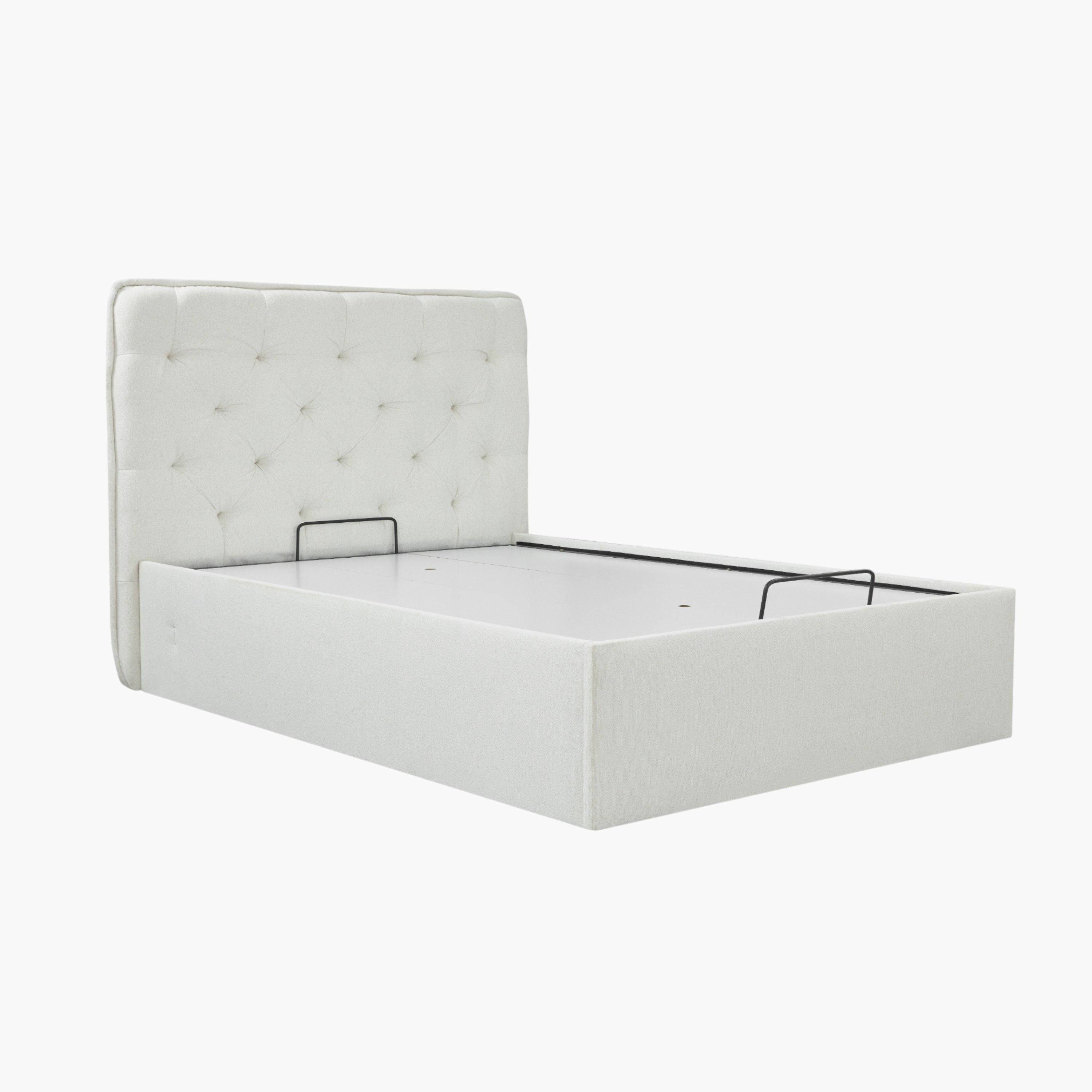 Orion Chester Smart Hydraulic Storage Upholstered Double Bed - 140x200 cm-hbxbedroom-bedsandbedsets-beds-queen-image-2