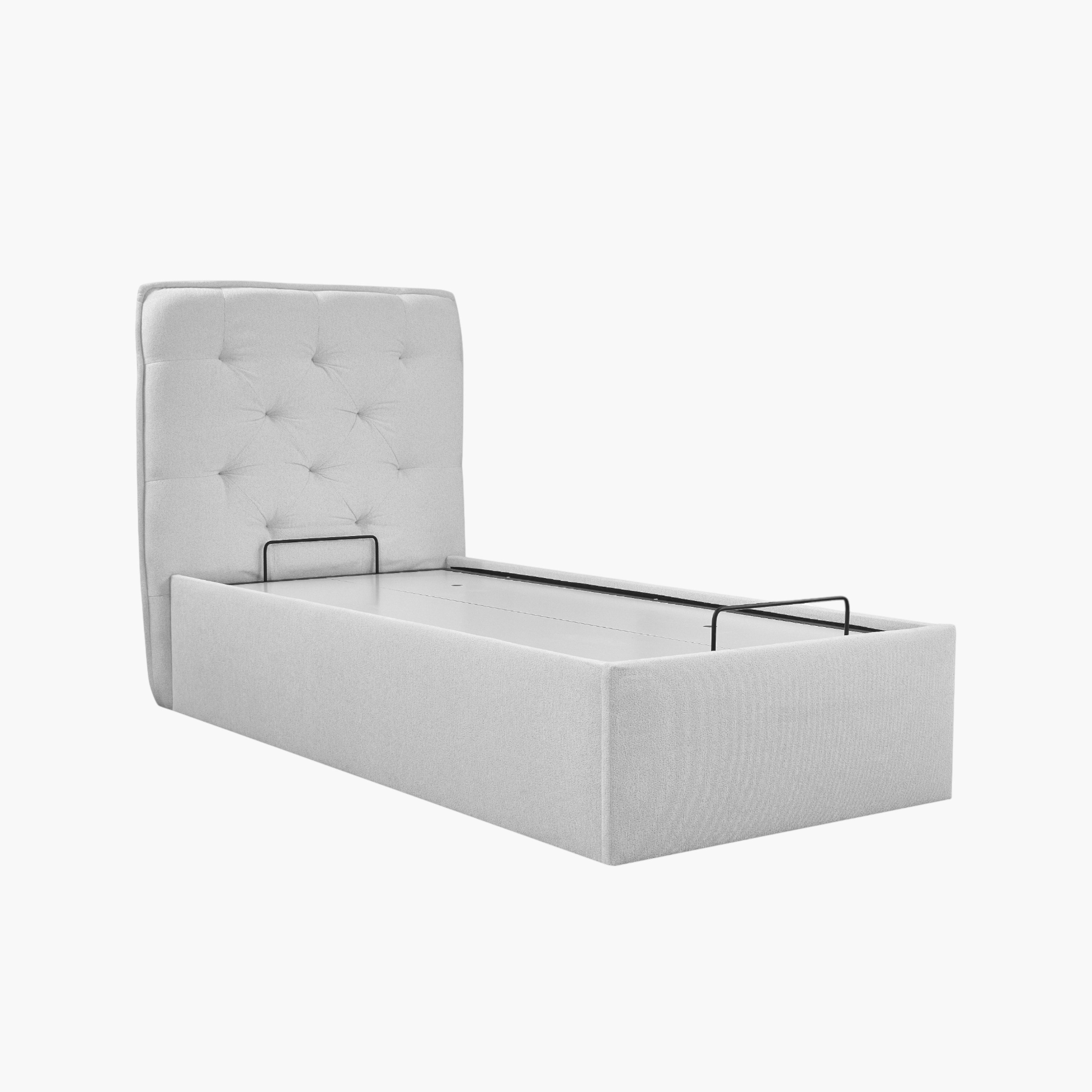 Orion Chester Smart Hydraulic Storage Upholstered Single Bed - 90x200 cm-hbxkidsandyouth-bedsandbedsets-beds-single-image-2