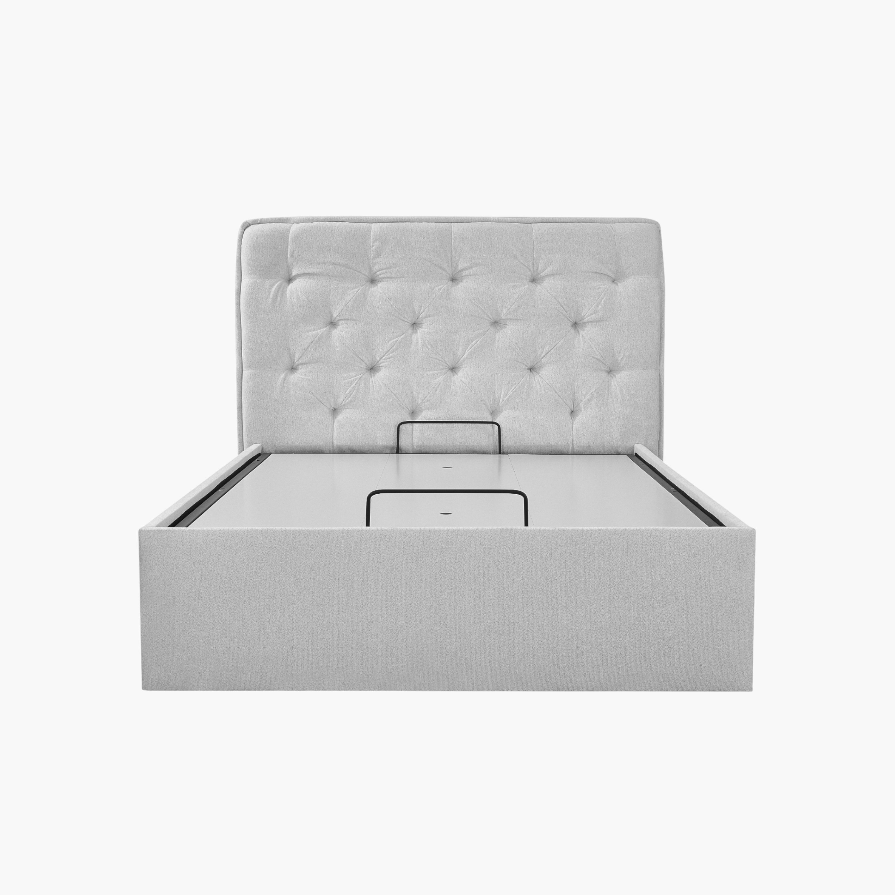 Orion Chester Smart Hydraulic Storage Upholstered Double Bed - 140x200 cm-hbxbedroom-bedsandbedsets-beds-queen-image-1