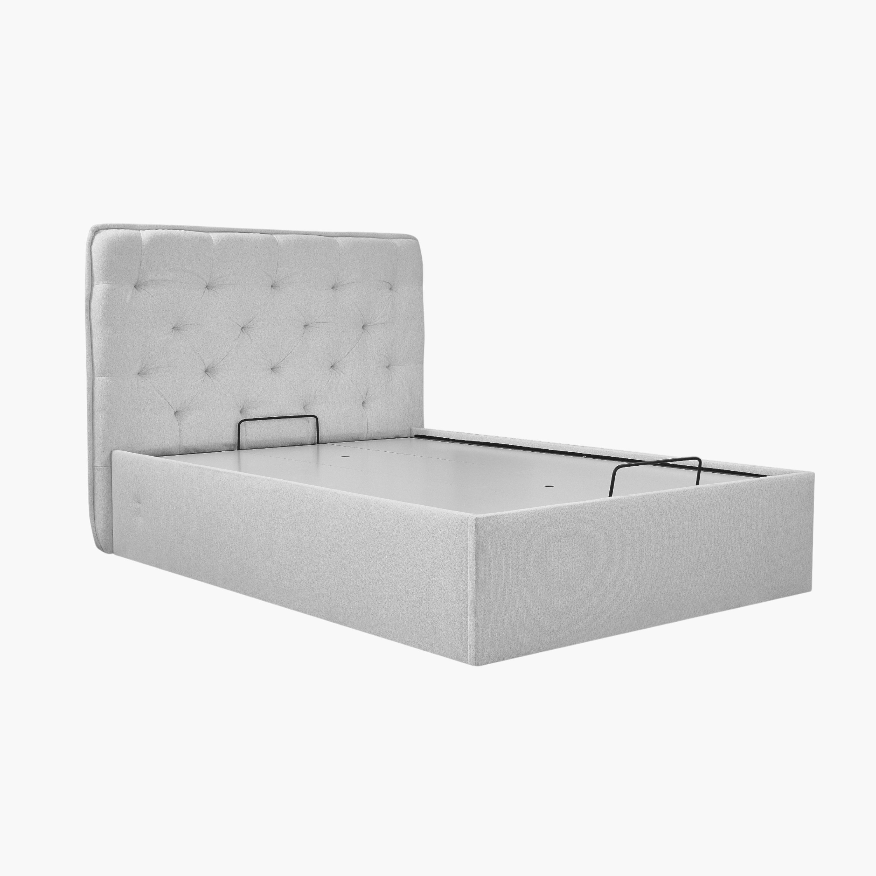 Orion Chester Smart Hydraulic Storage Upholstered Double Bed - 140x200 cm-hbxbedroom-bedsandbedsets-beds-queen-image-2