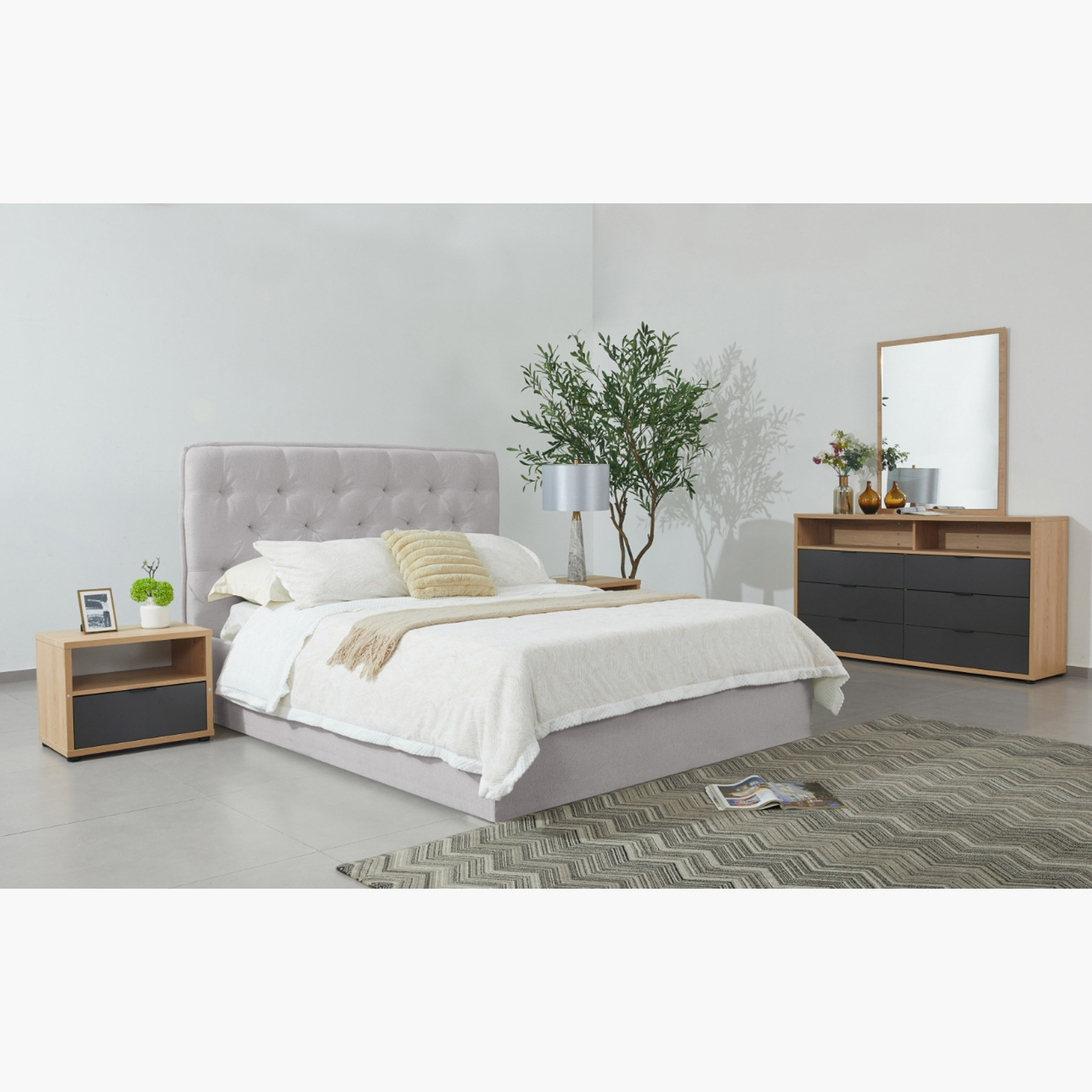 Orion Chester Smart Hydraulic Storage Upholstered King Bed - 180x200 cm-hbxfurniture-bedsandbedsets-beds-king-image-12