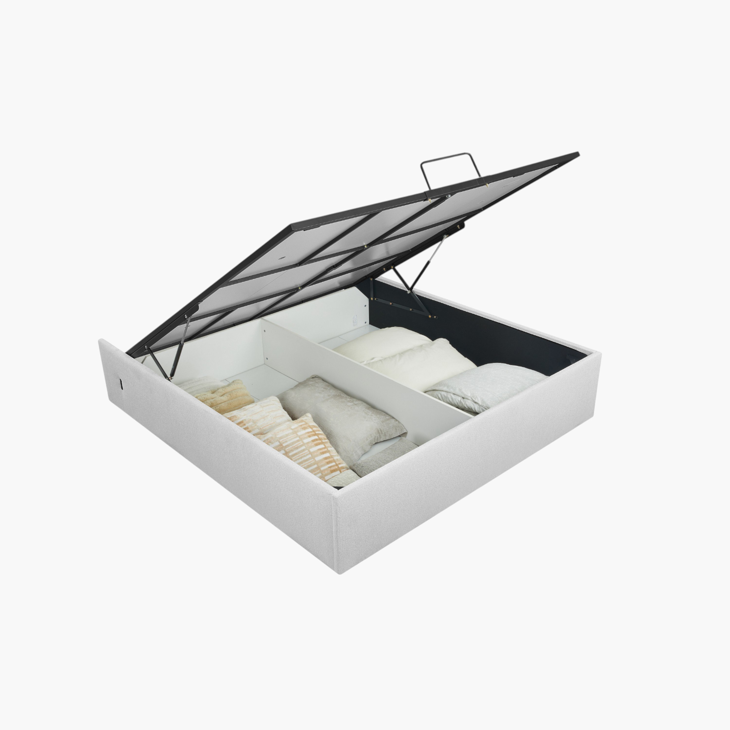 Orion Chester Smart Hydraulic Storage Upholstered King Bed - 180x200 cm-hbxfurniture-bedsandbedsets-beds-king-image-4