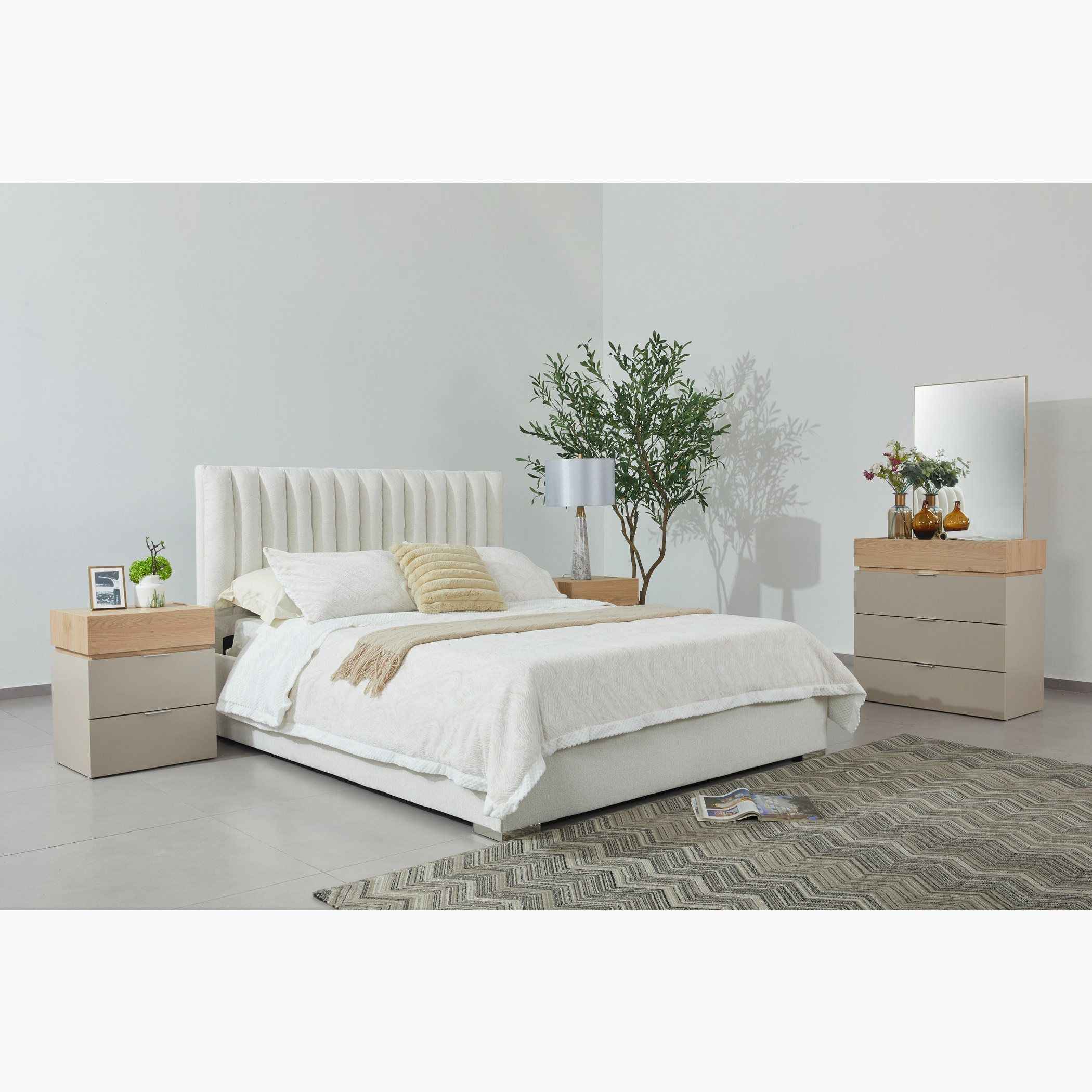 Orion Modena Smart Upholstered Queen Bed - 140x200 cm-hbxbedroom-bedsandbedsets-beds-queen-image-10