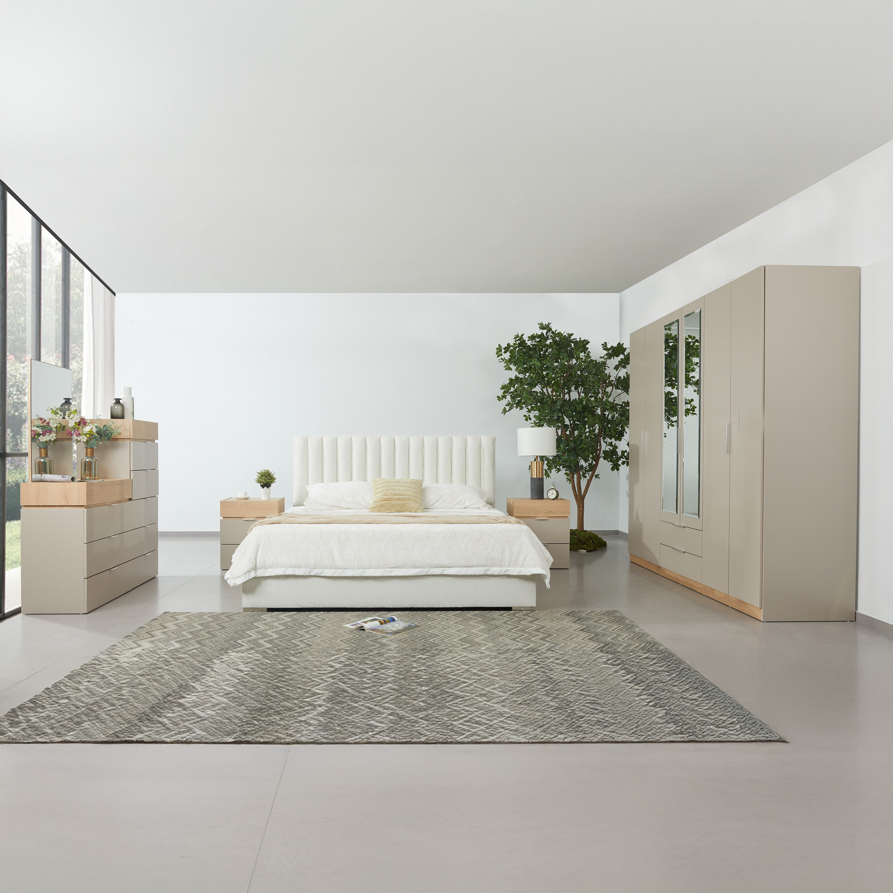 Orion Modena Smart Upholstered King Bed - 180x200 cm-hbxfurniture-bedsandbedsets-beds-king-image-1