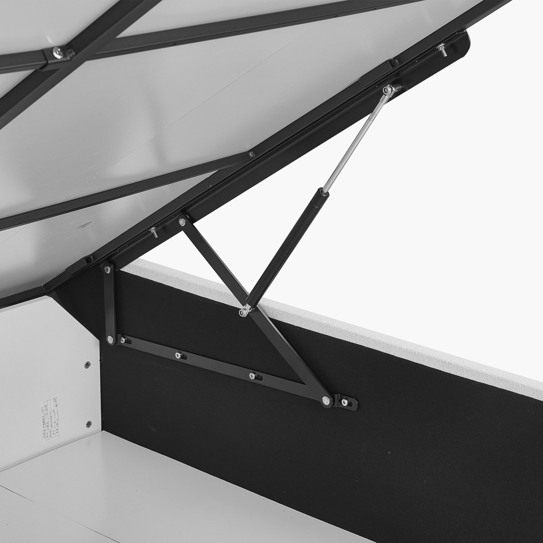 Orion Modena Smart Hydraulic Storage Upholstered Single Bed - 90x200 cm-hbxkidsandyouth-bedsandbedsets-beds-single-image-10