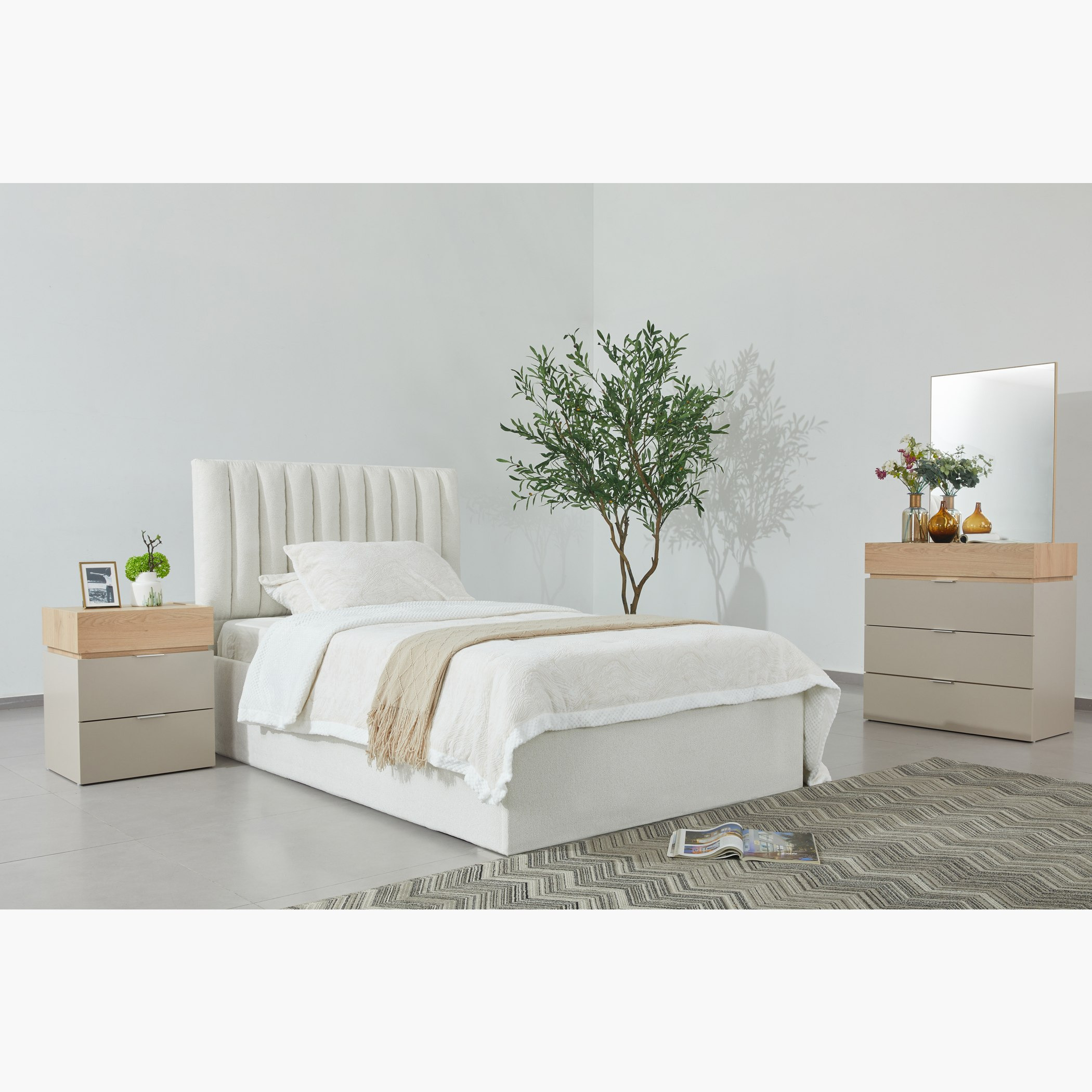 Orion Modena Smart Hydraulic Storage Upholstered Twin Bed - 120x200 cm-hbxbedroom-bedsandbedsets-upholsteredbeds-twin-image-11