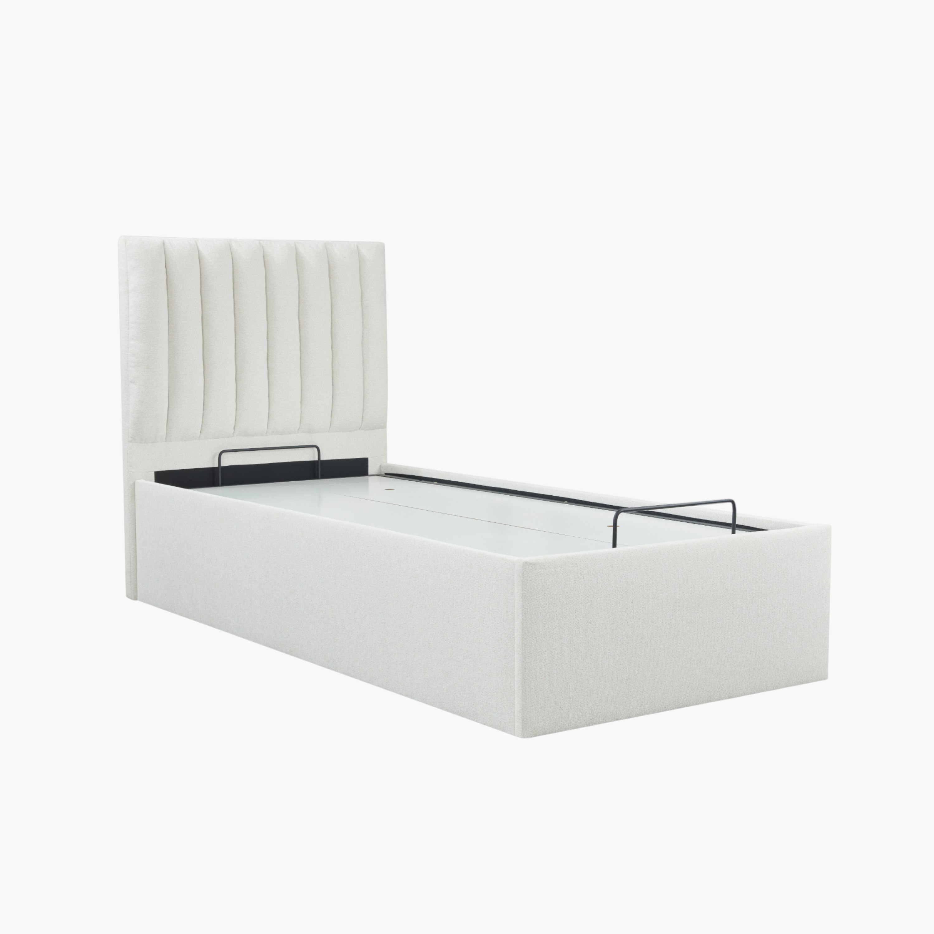 Orion Modena Smart Hydraulic Storage Upholstered Twin Bed - 120x200 cm-hbxbedroom-bedsandbedsets-upholsteredbeds-twin-image-2