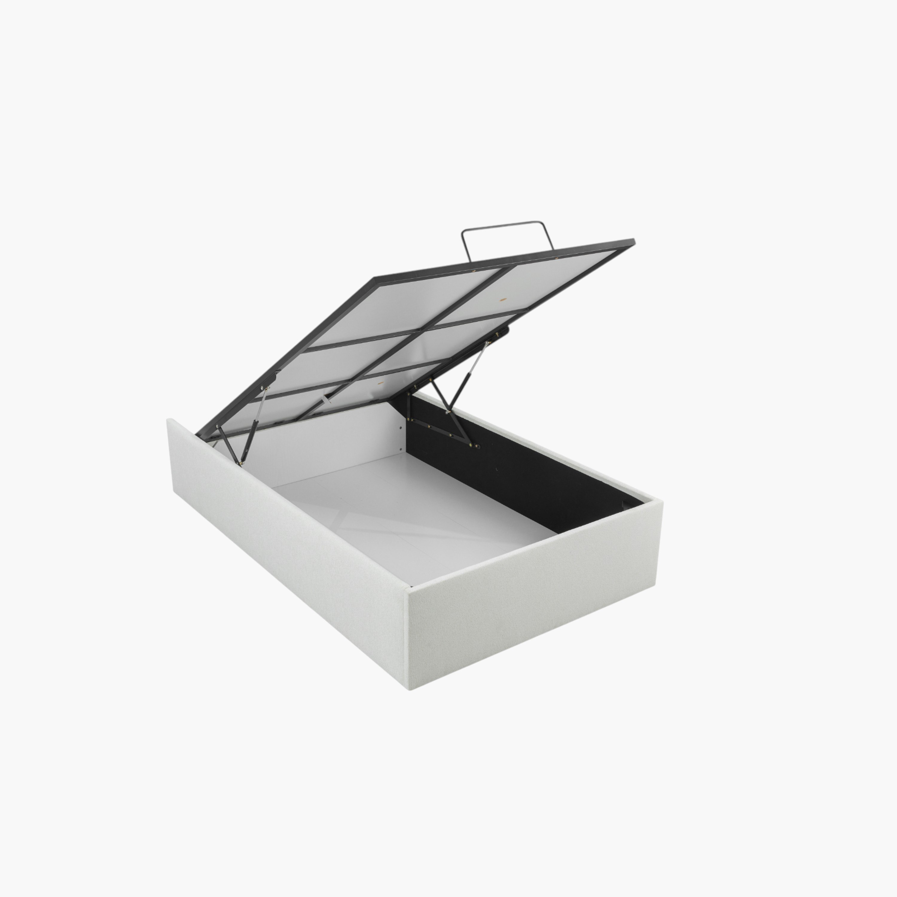 Orion Modena Smart Hydraulic Storage Upholstered Twin Bed - 120x200 cm-hbxbedroom-bedsandbedsets-upholsteredbeds-twin-image-3