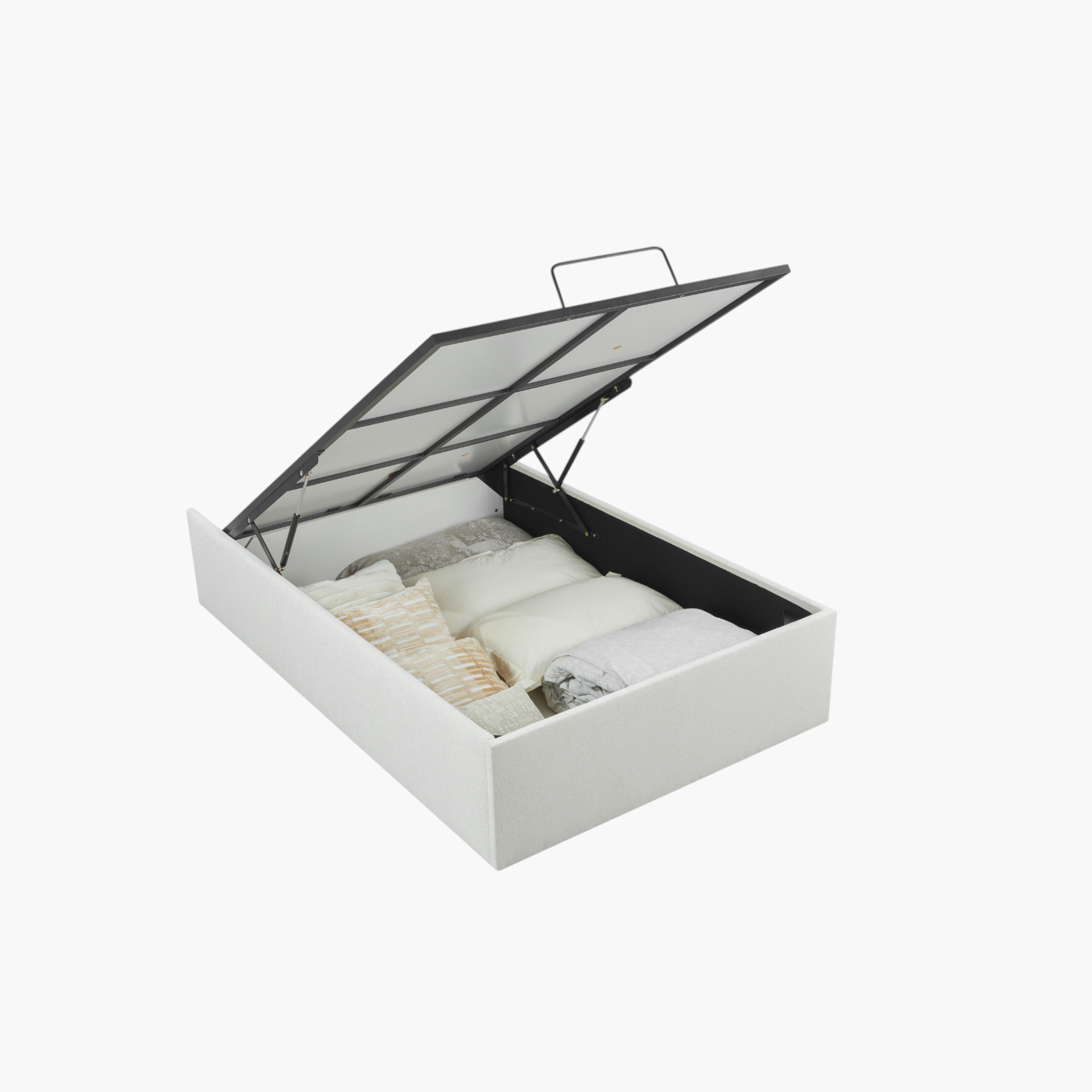 Orion Modena Smart Hydraulic Storage Upholstered Twin Bed - 120x200 cm-hbxbedroom-bedsandbedsets-upholsteredbeds-twin-image-4