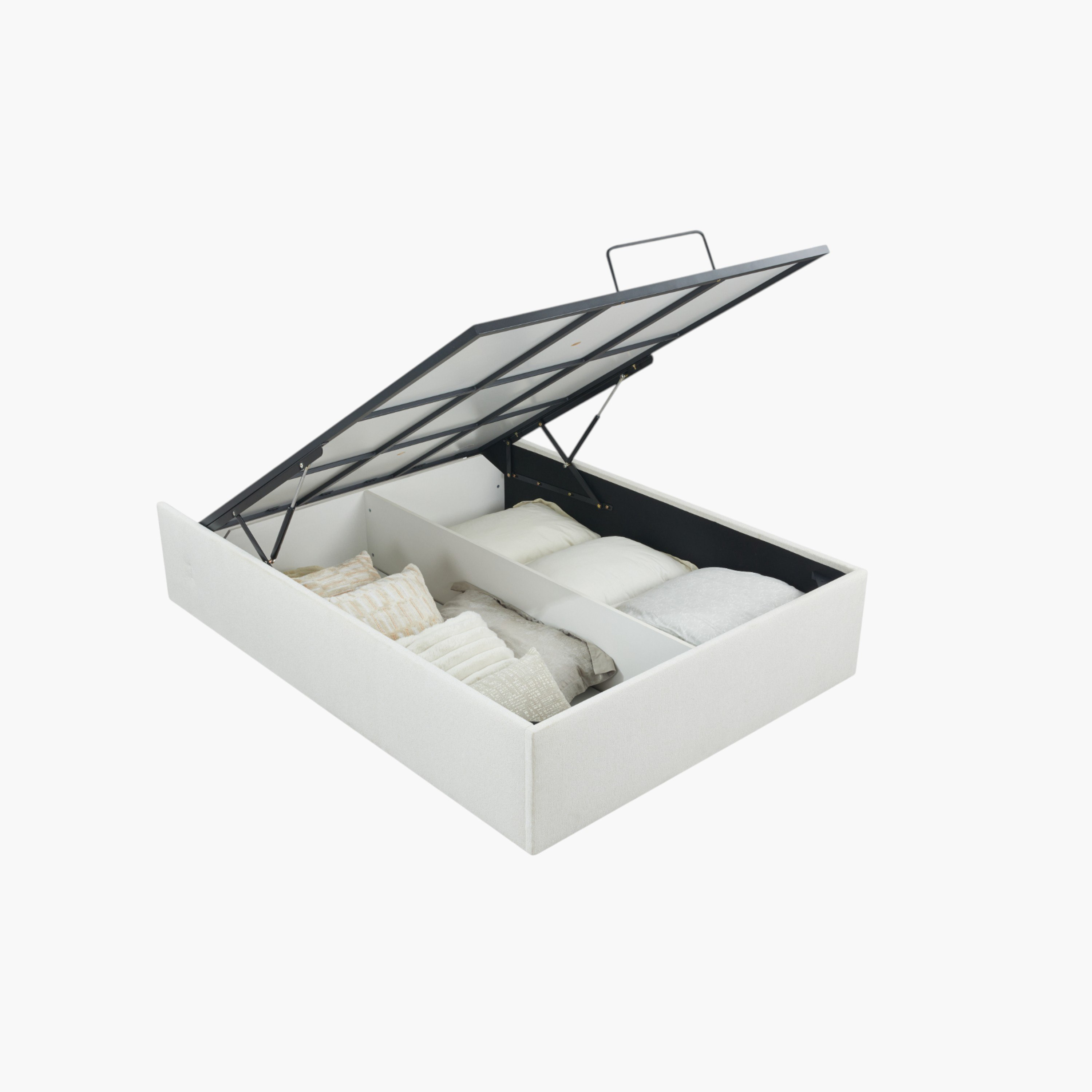 Orion Modena Smart Hydraulic Storage Upholstered Queen Bed - 140x200 cm-hbxbedroom-bedsandbedsets-beds-queen-image-4