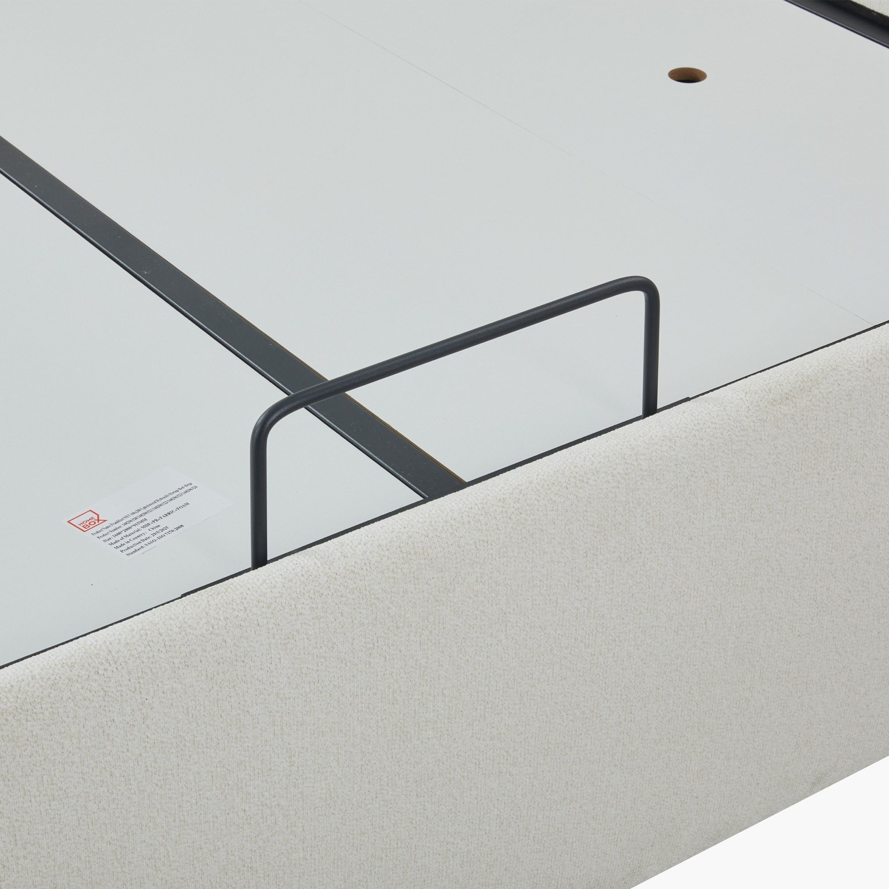 Orion Modena Smart Hydraulic Storage Upholstered King Bed - 180x200 cm-hbxfurniture-bedsandbedsets-beds-king-image-9