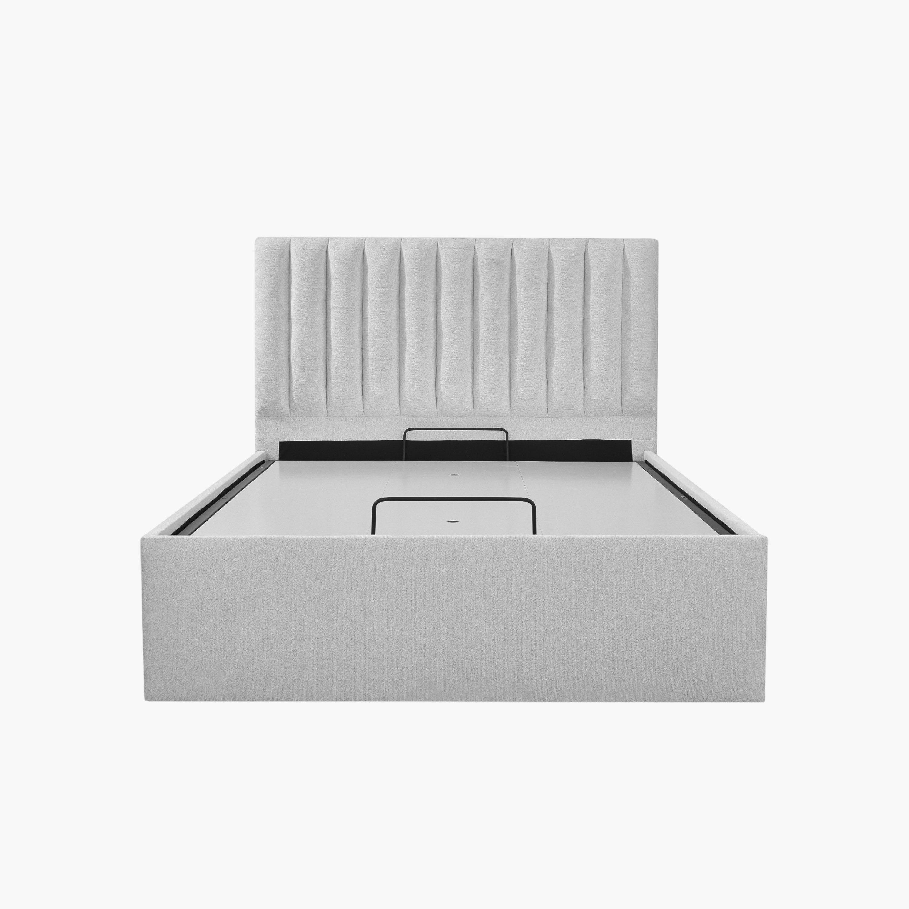 Orion Modena Smart Hydraulic Storage Upholstered Single Bed - 120x200 cm-hbxbedroom-bedsandbedsets-upholsteredbeds-twin-image-1