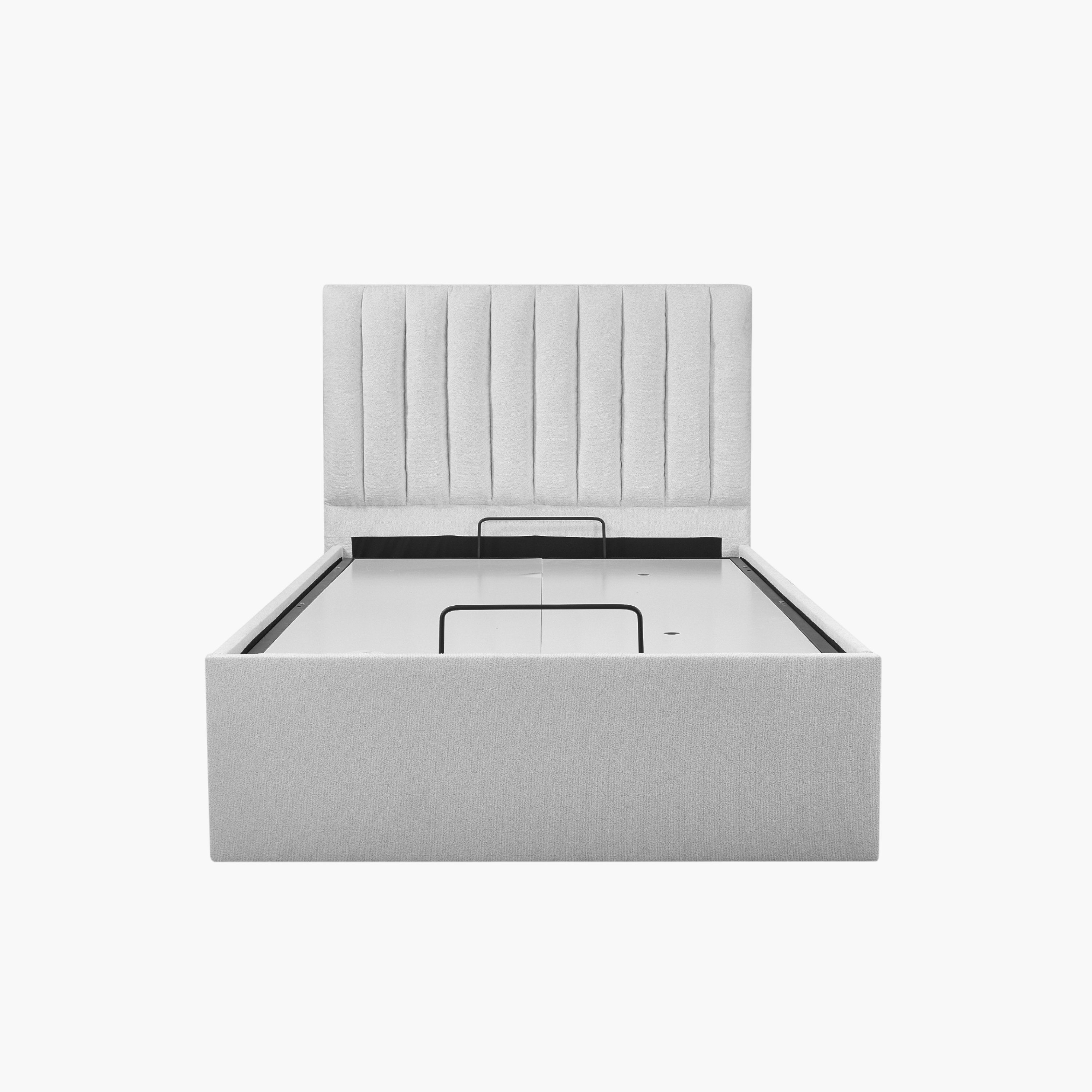 Orion Modena Smart Hydraulic Storage Upholstered Single Bed - 120x200 cm-hbxbedroom-bedsandbedsets-upholsteredbeds-twin-image-2