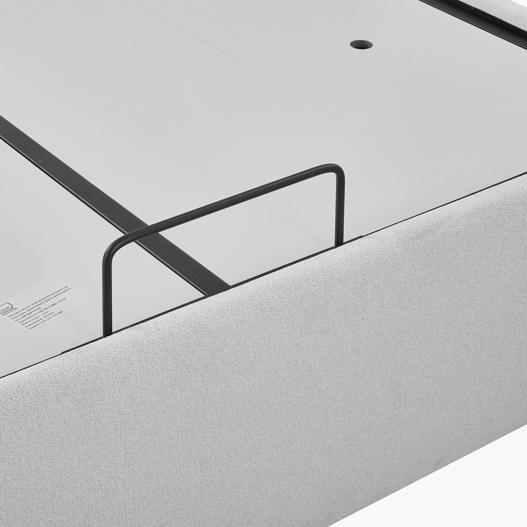 Orion Modena Smart Hydraulic Storage Upholstered Queen Bed - 140x200 cm-hbxbedroom-bedsandbedsets-beds-queen-image-9