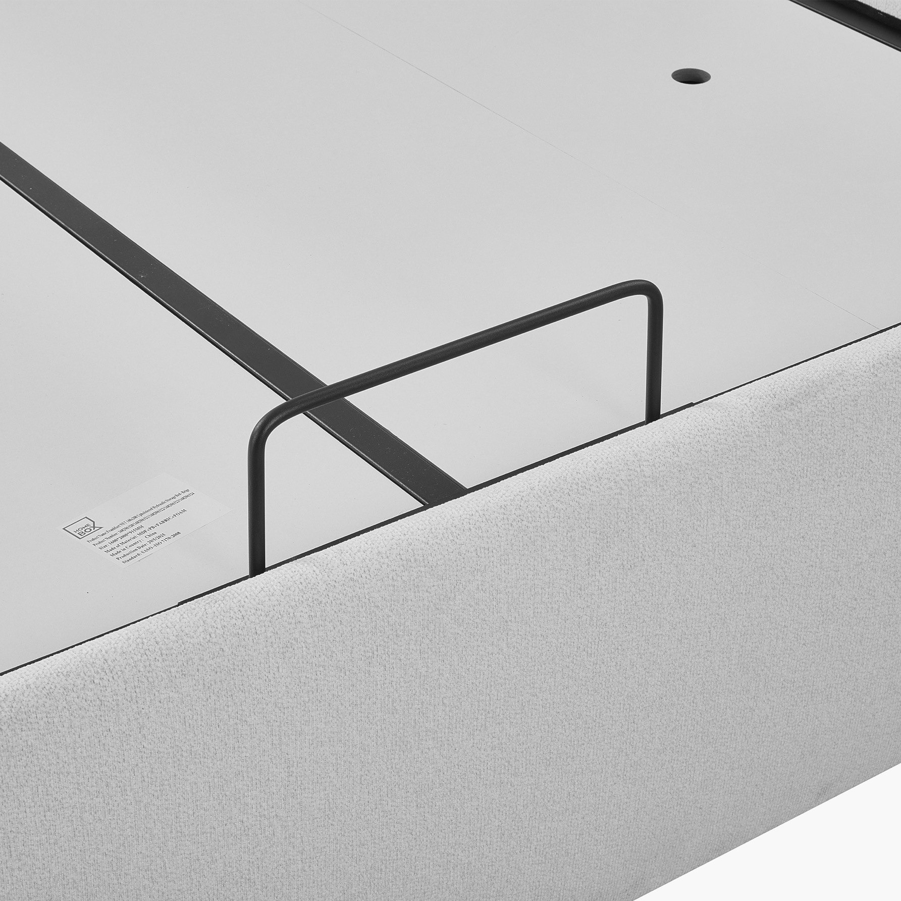 Orion Modena Smart Hydraulic Storage Upholstered King Bed - 180x200 cm-hbxfurniture-bedsandbedsets-beds-king-image-9