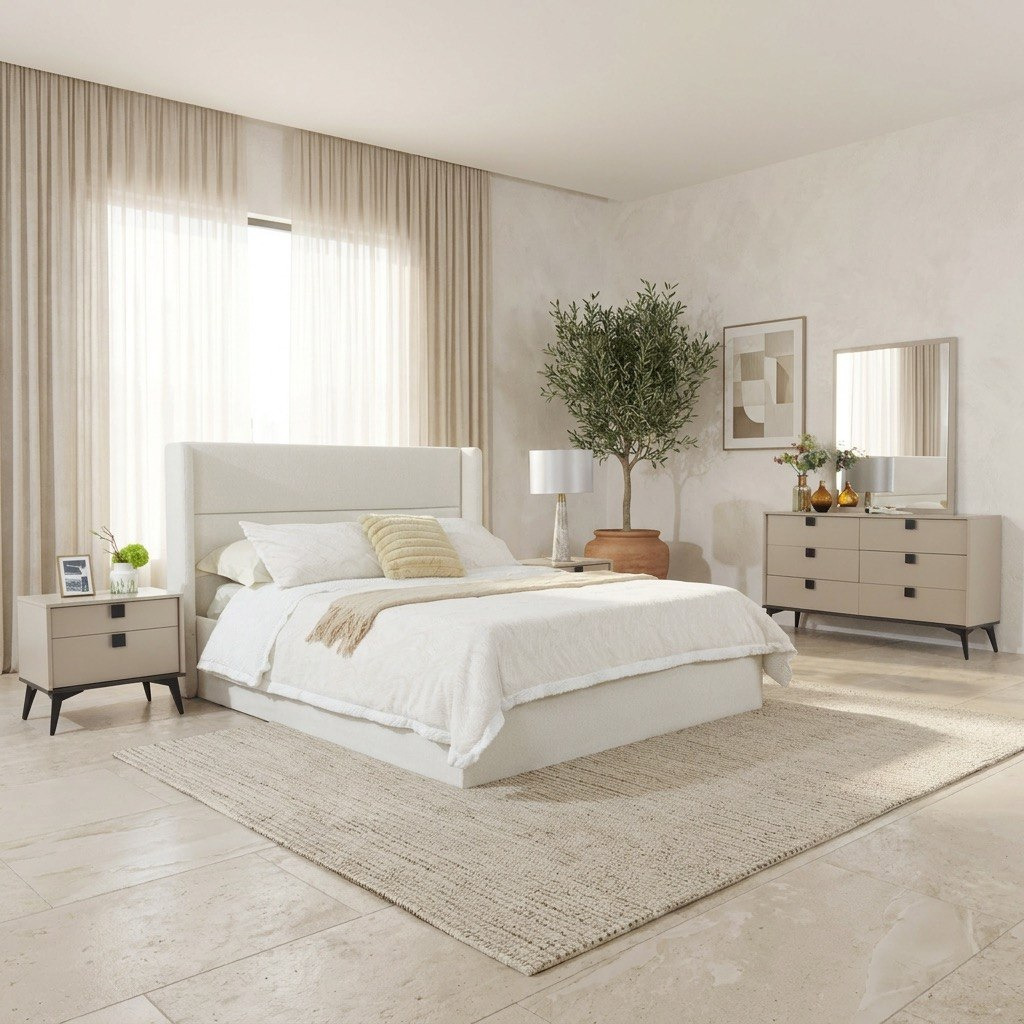Orion Ray Wing Smart Hydraulic Upholstered 6-Piece King Bedroom Set - 180x200 cm-hbxbedroom-bedsandbedsets-bedroomsets-king-image-2