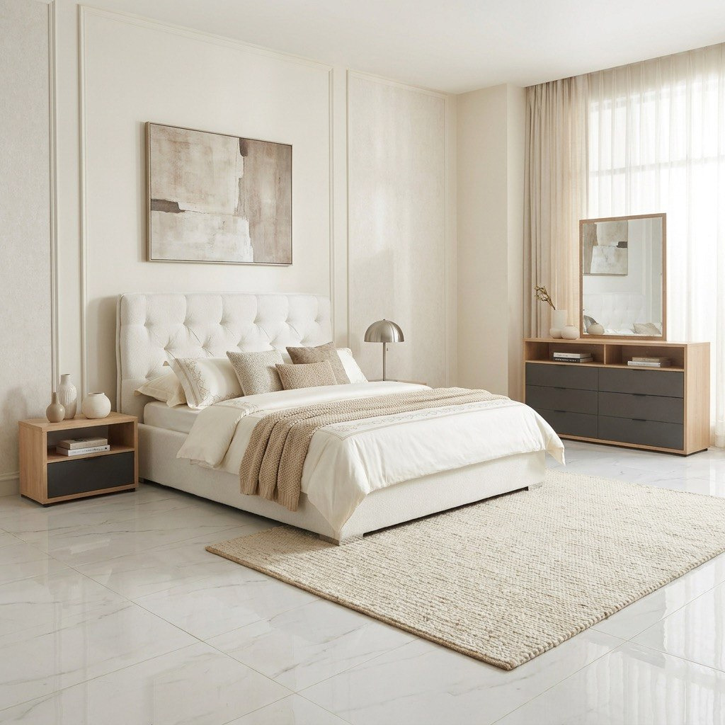 Orion Chester Smart Upholstered 6-Piece Queen Bedroom Set - 160x200 cm-hbxfurniture-bedsandbedsets-bedroomsets-queen-image-2