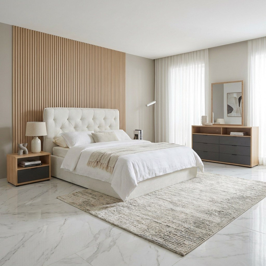 Orion Chester Smart Hydraulic Upholstered 5-Piece King Bedroom Set - 180x200 cm-hbxbedroom-bedsandbedsets-bedroomsets-king-image-2