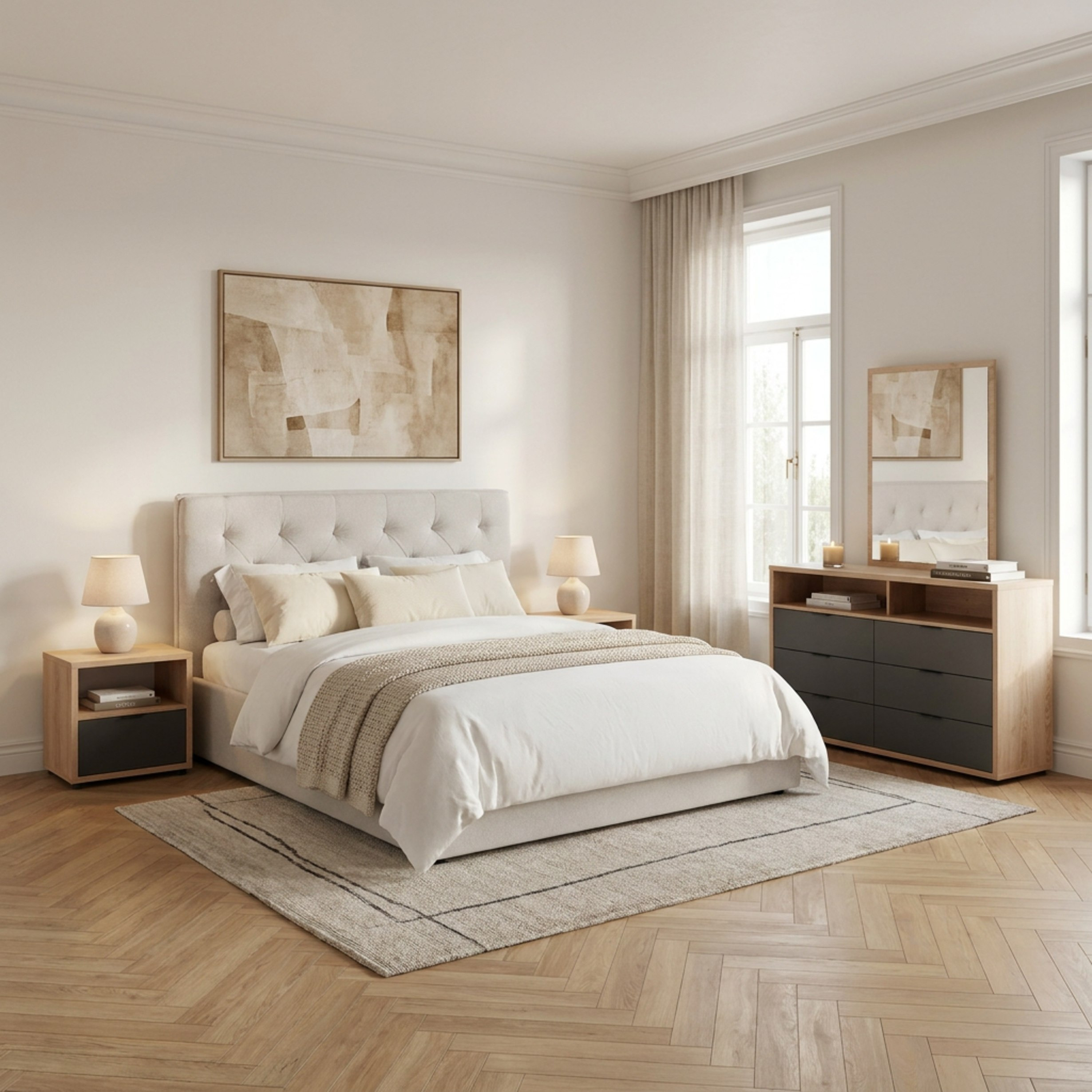 طقم غرفة نوم كينج 6 قطع من أوريون تشيستر - 180x200 سم-hbxbedroom-bedsandbedsets-bedroomsets-king-image-2