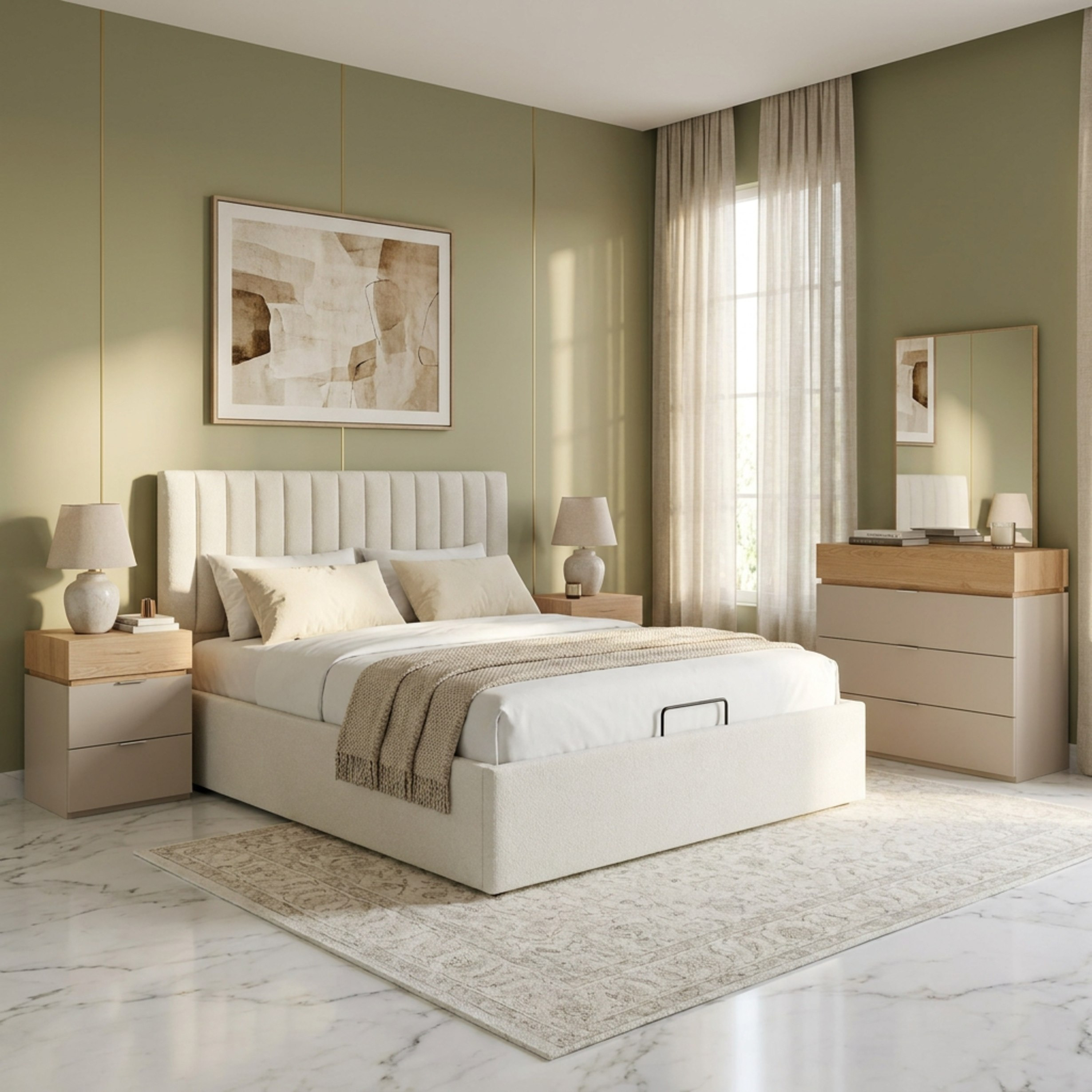 طقم غرفة نوم كينج 6 قطع من أوريون مودينا - 180x200 سم-hbxbedroom-bedsandbedsets-bedroomsets-king-image-2