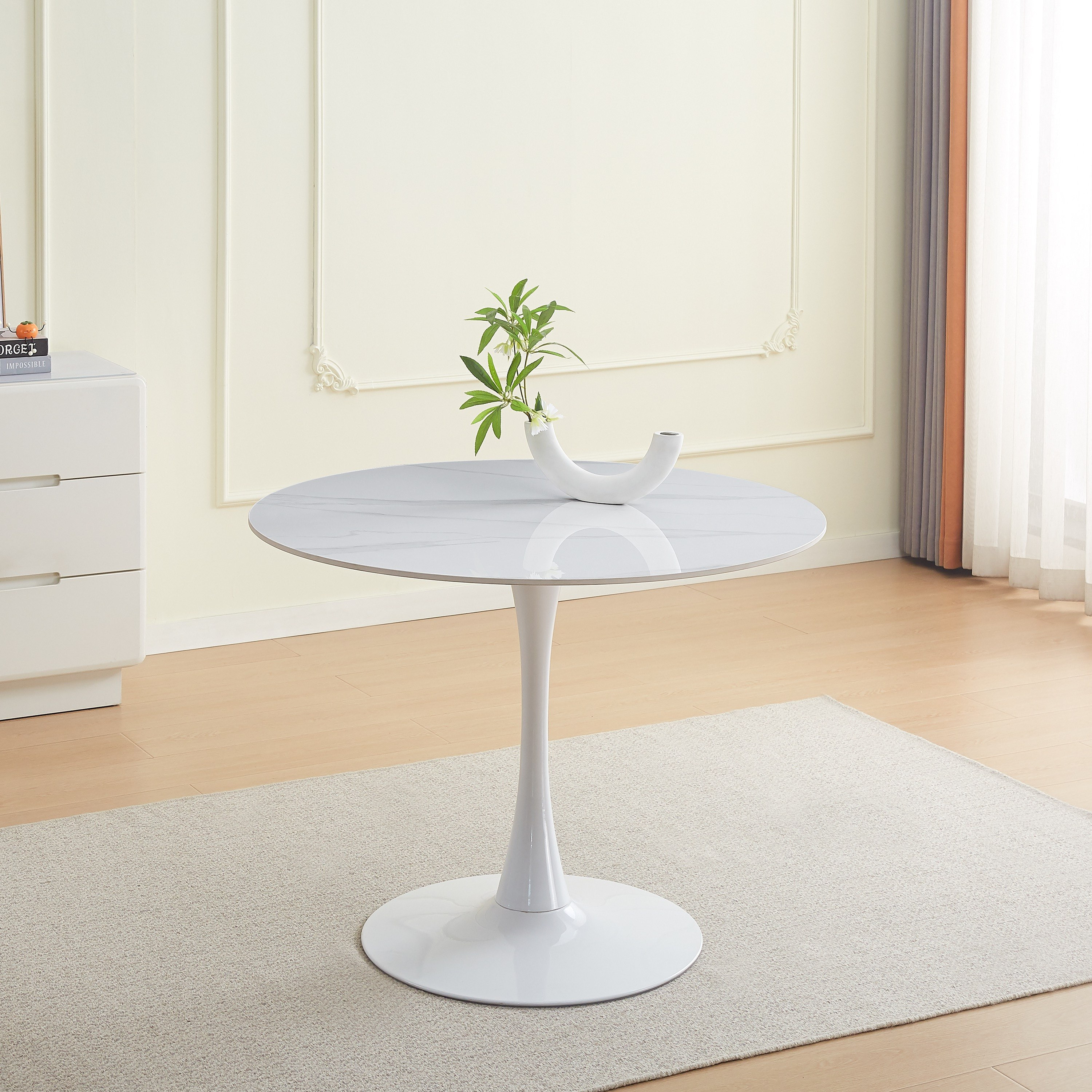 Elvis Tate 4-Seater Sintered Stone Round Dining Set Package-hbxdiningroom-diningtablesandsets-diningsets-diningpackages-image-3
