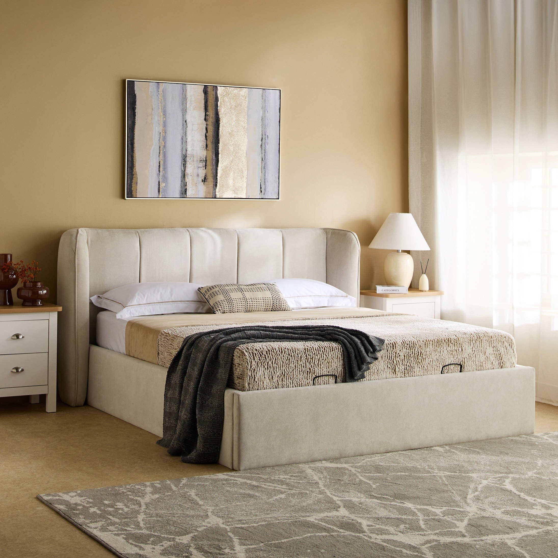 Hampton Carmen Upholstered King Bed -  180x200 cm-hbxfurniture-bedsandbedsets-beds-king-image-14