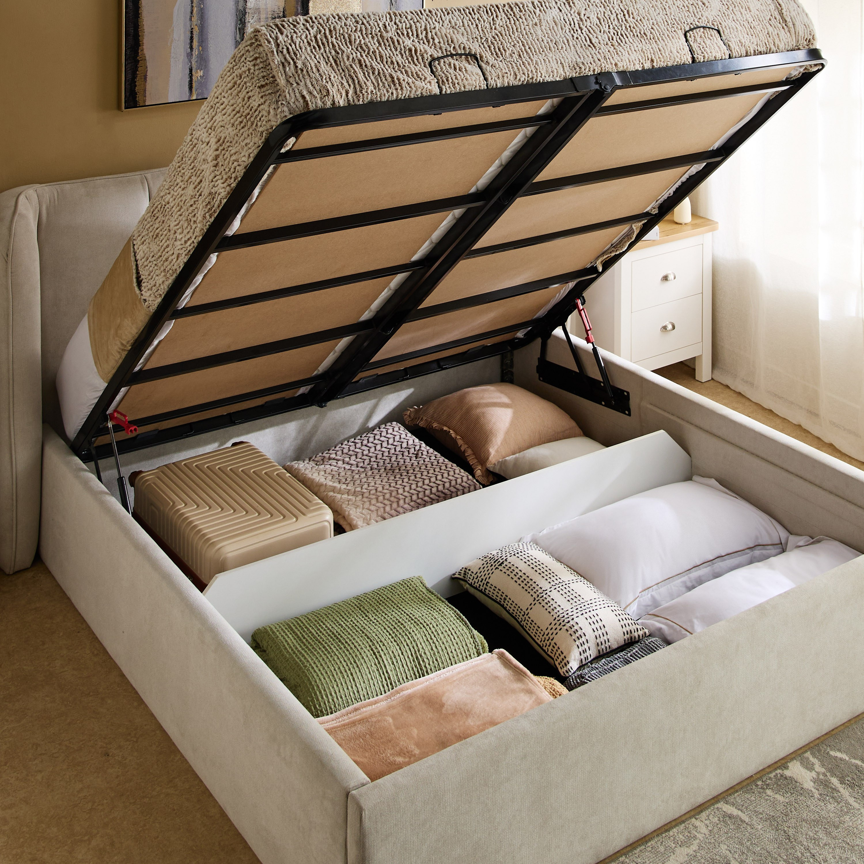 Hampton Cortona Upholstered Queen Bed - 160x200 cm-hbxbedroom-bedsandbedsets-beds-queen-image-2