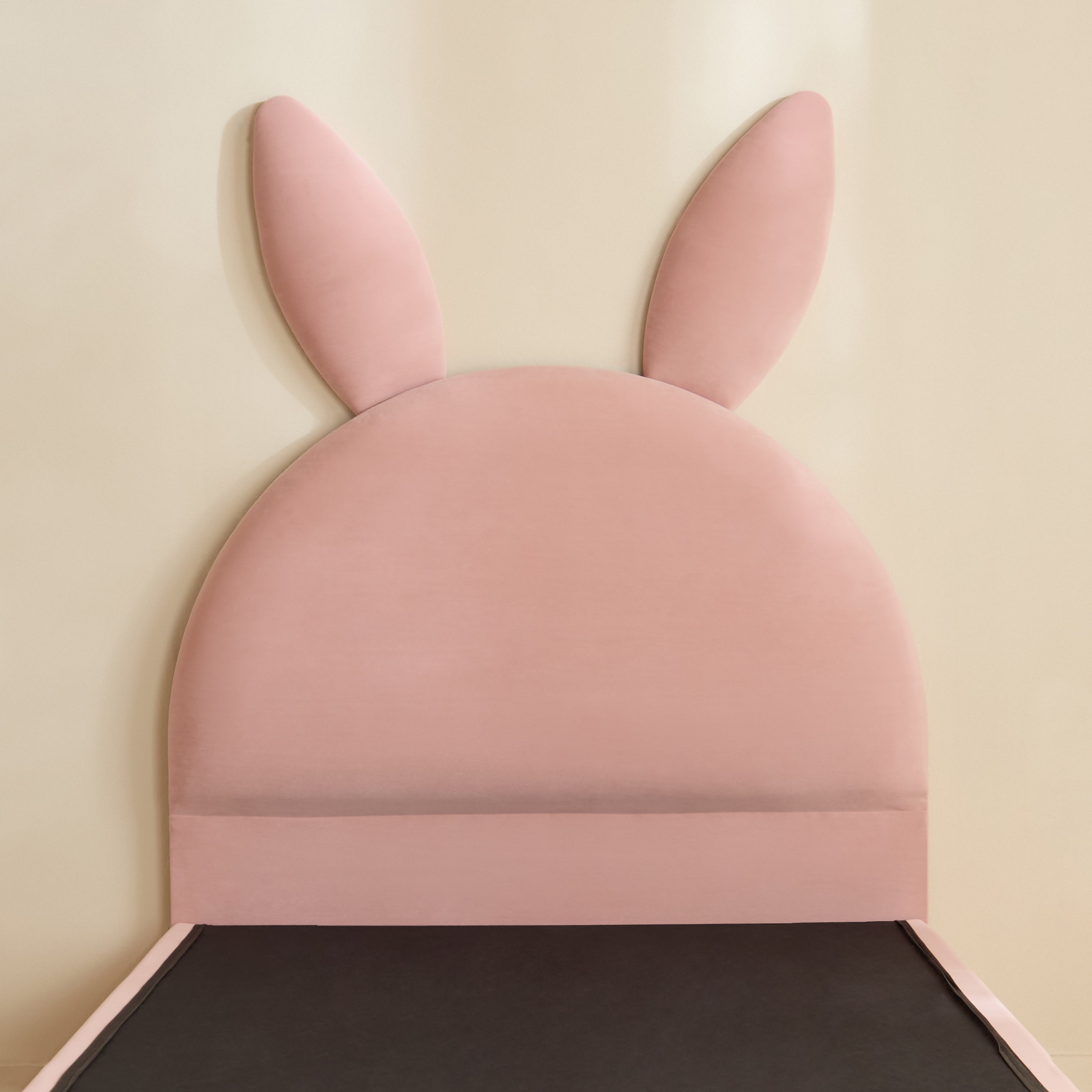 Ivory Hopper Upholstered Single Bed - 90x200 cm-hbxkidsandyouth-bedsandbedsets-beds-single-image-3