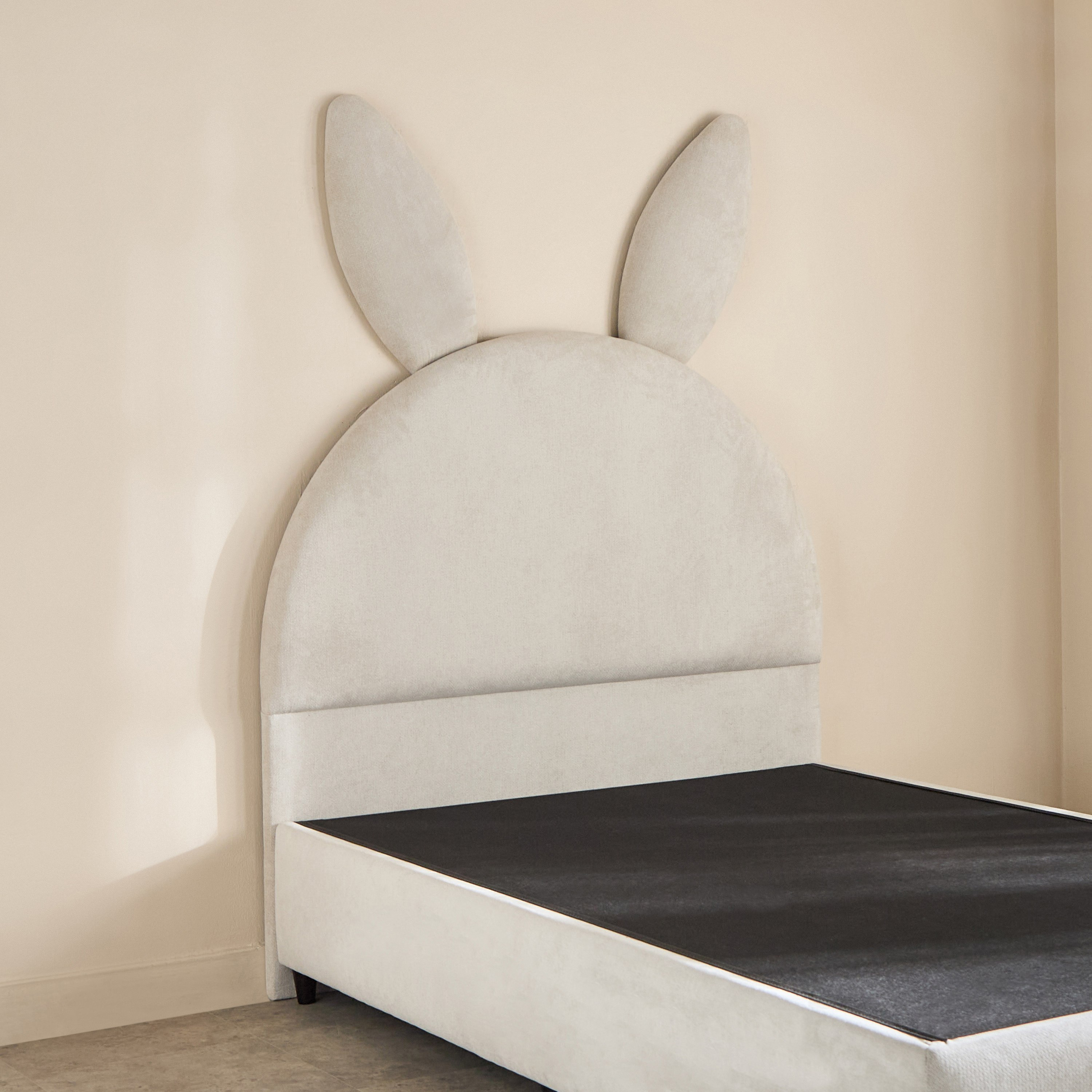 Ivory Hopper Upholstered Single Bed - 90x200 cm-hbxkidsandyouth-bedsandbedsets-beds-single-image-6