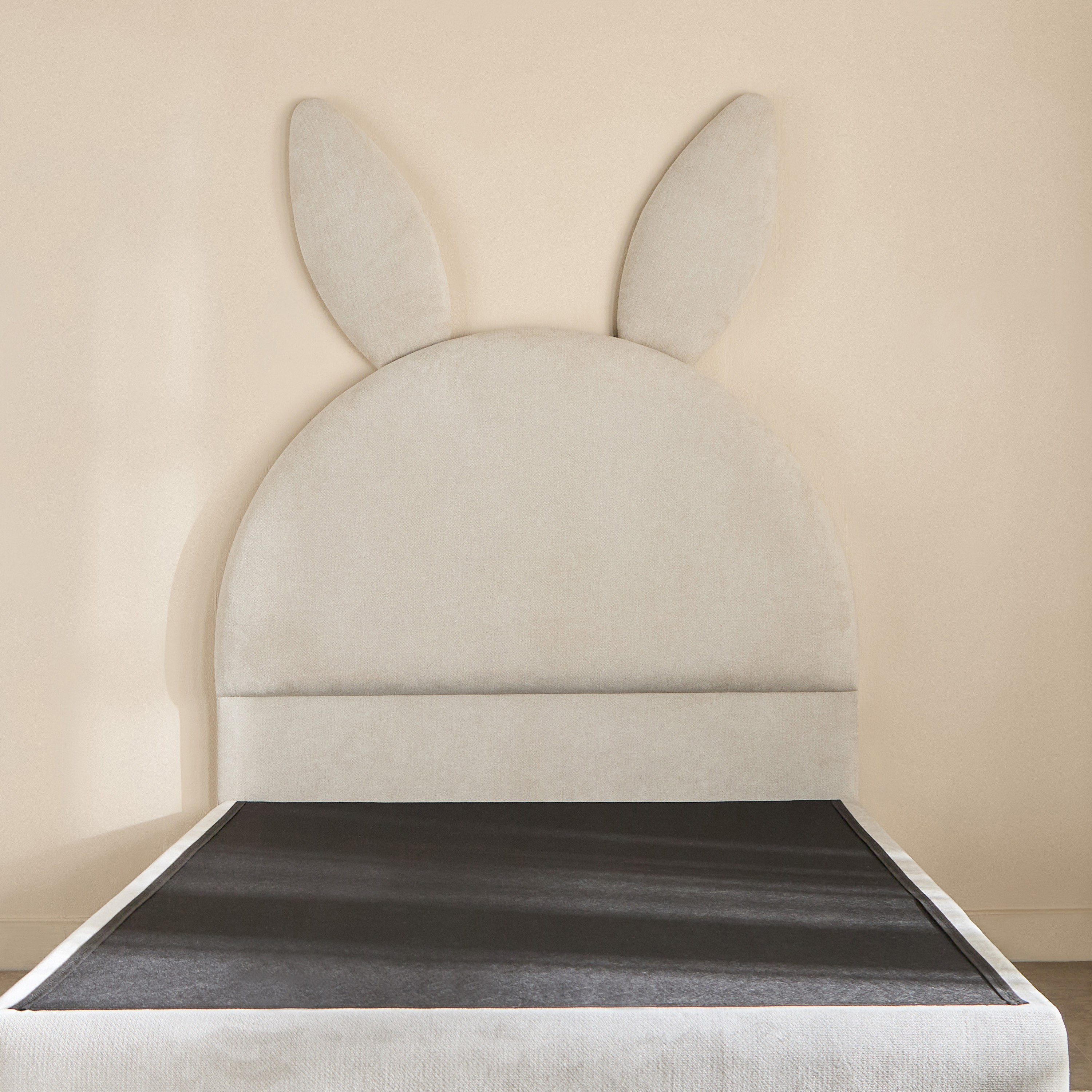 Ivory Hopper Upholstered Single Bed - 90x200 cm-hbxkidsandyouth-bedsandbedsets-beds-single-image-7