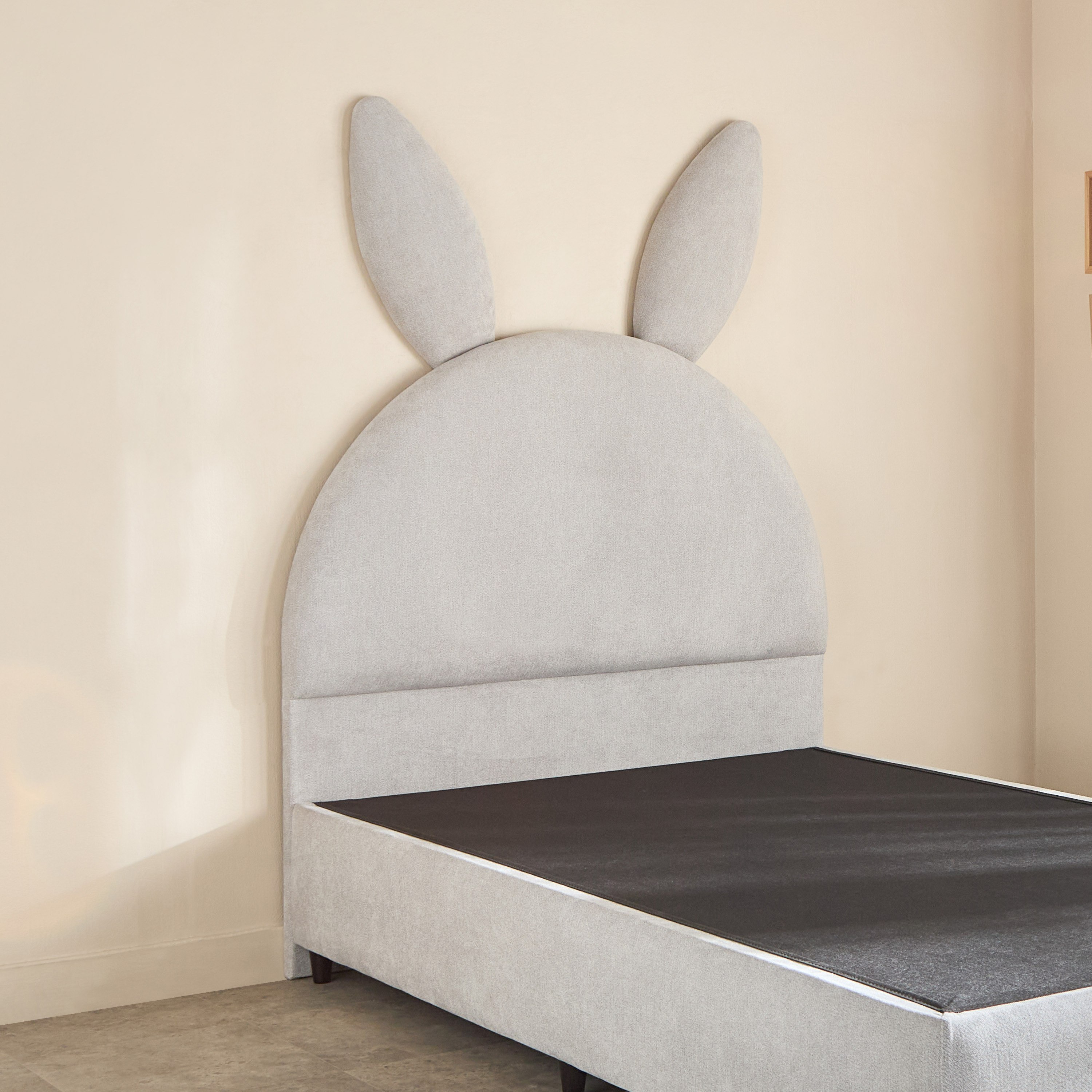 Ivory Hopper Upholstered Single Bed - 90x200 cm-hbxkidsandyouth-bedsandbedsets-beds-single-image-6